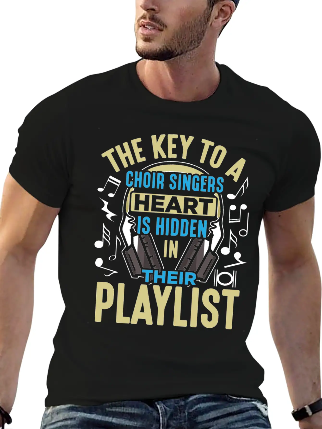 Choir Singer Key To Heart Musical Orchestra Lover Essential Unisex Summer Tee – Soft Cotton Casual Fit
