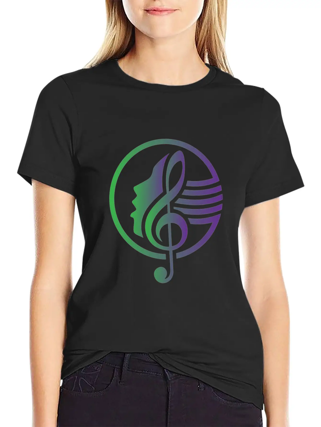 Choir Woman Chorus Singing Clef Choral Music Gift Unisex Casual T-Shirt – Clean Design For Daily Comfort