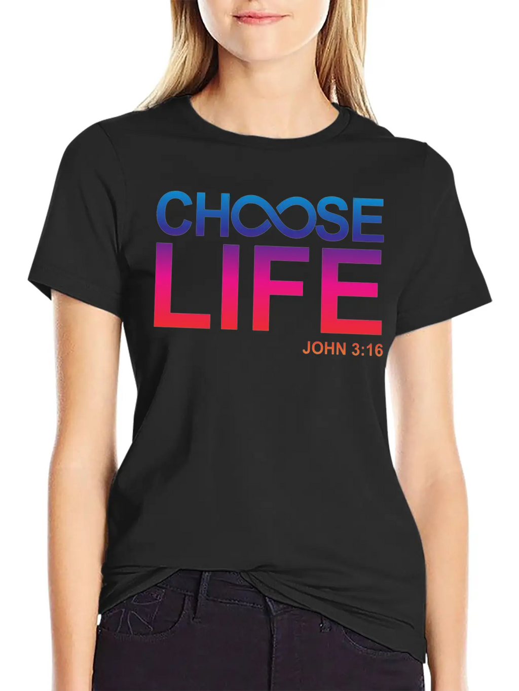 Choose Eternal Life John 3:16 Christian Gifts Breathable Graphic T-Shirt – Perfect For Casual Days