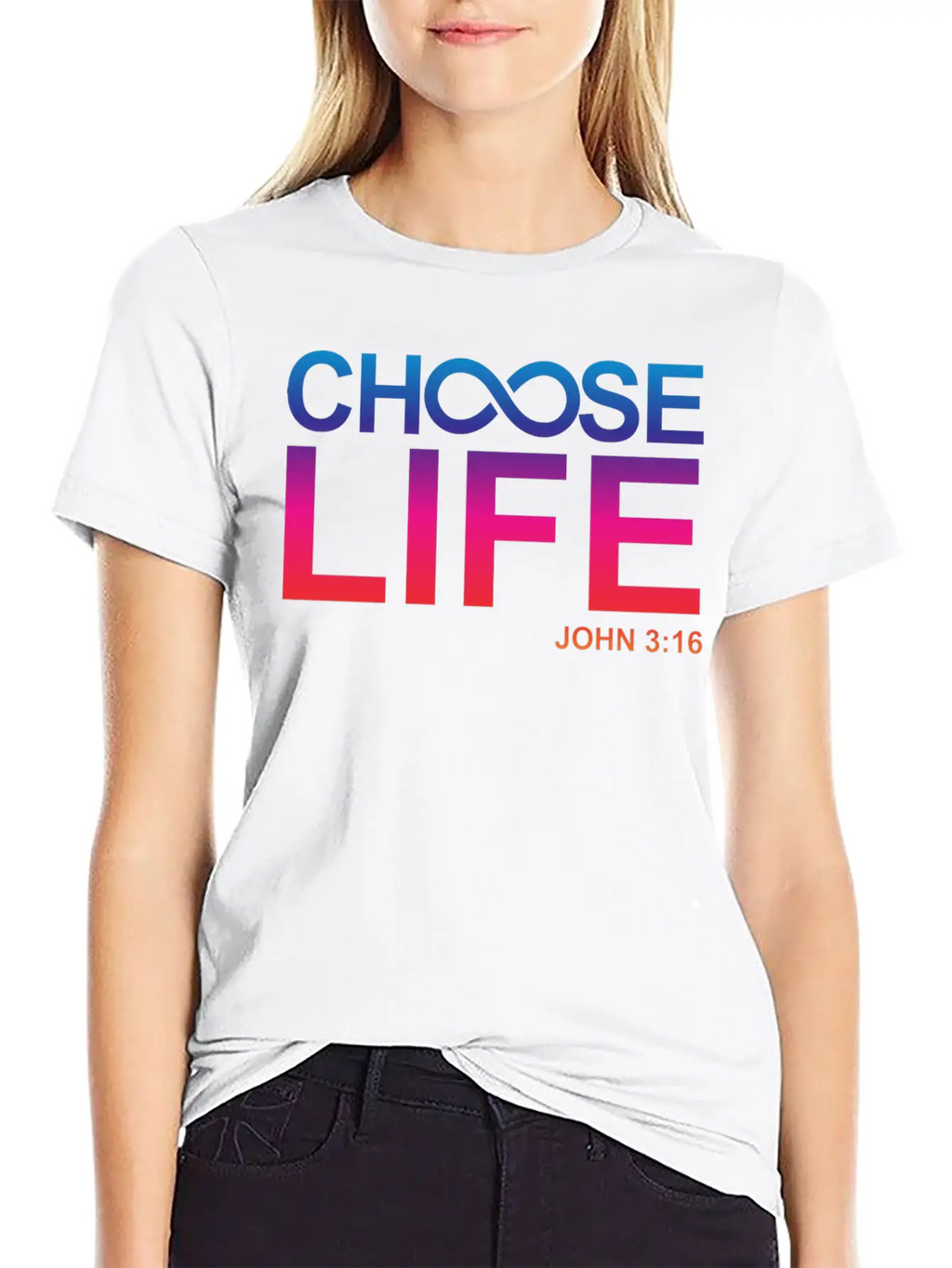 Choose Eternal Life John 3:16 Christian Gifts Breathable Graphic T-Shirt – Perfect For Casual Days