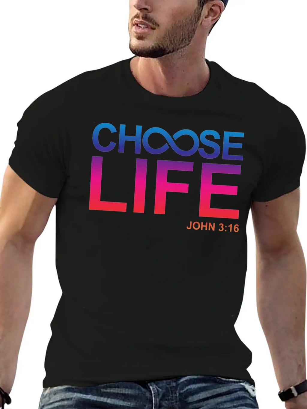 Choose Eternal Life John 3:16 Christian Gifts Breathable Graphic T-Shirt – Perfect For Casual Days