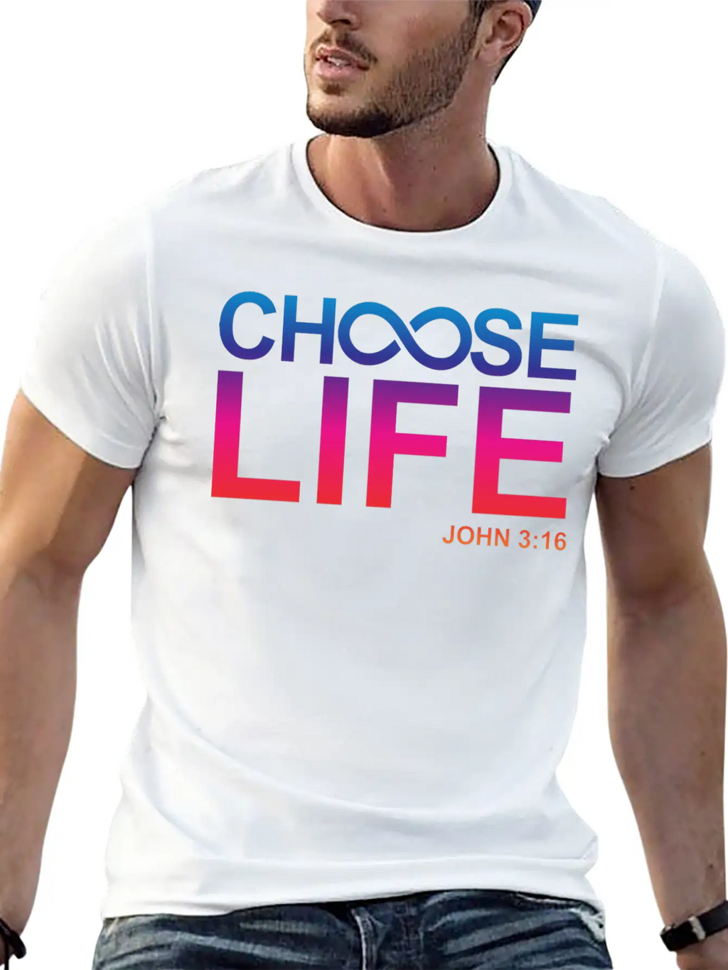 Choose Eternal Life John 3:16 Christian Gifts Breathable Graphic T-Shirt – Perfect For Casual Days