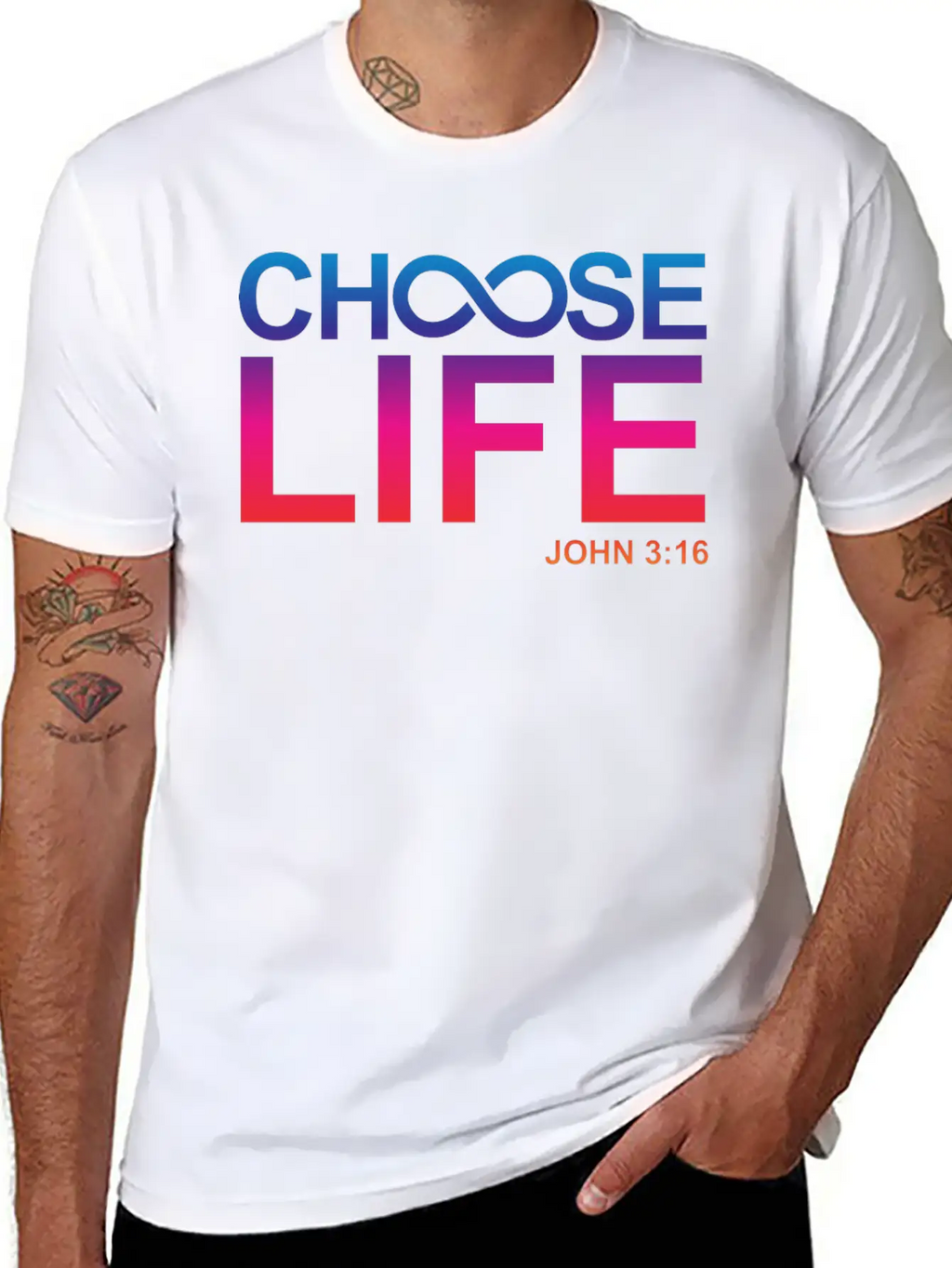 Choose Eternal Life John 3:16 Christian Gifts Breathable Graphic T-Shirt – Perfect For Casual Days