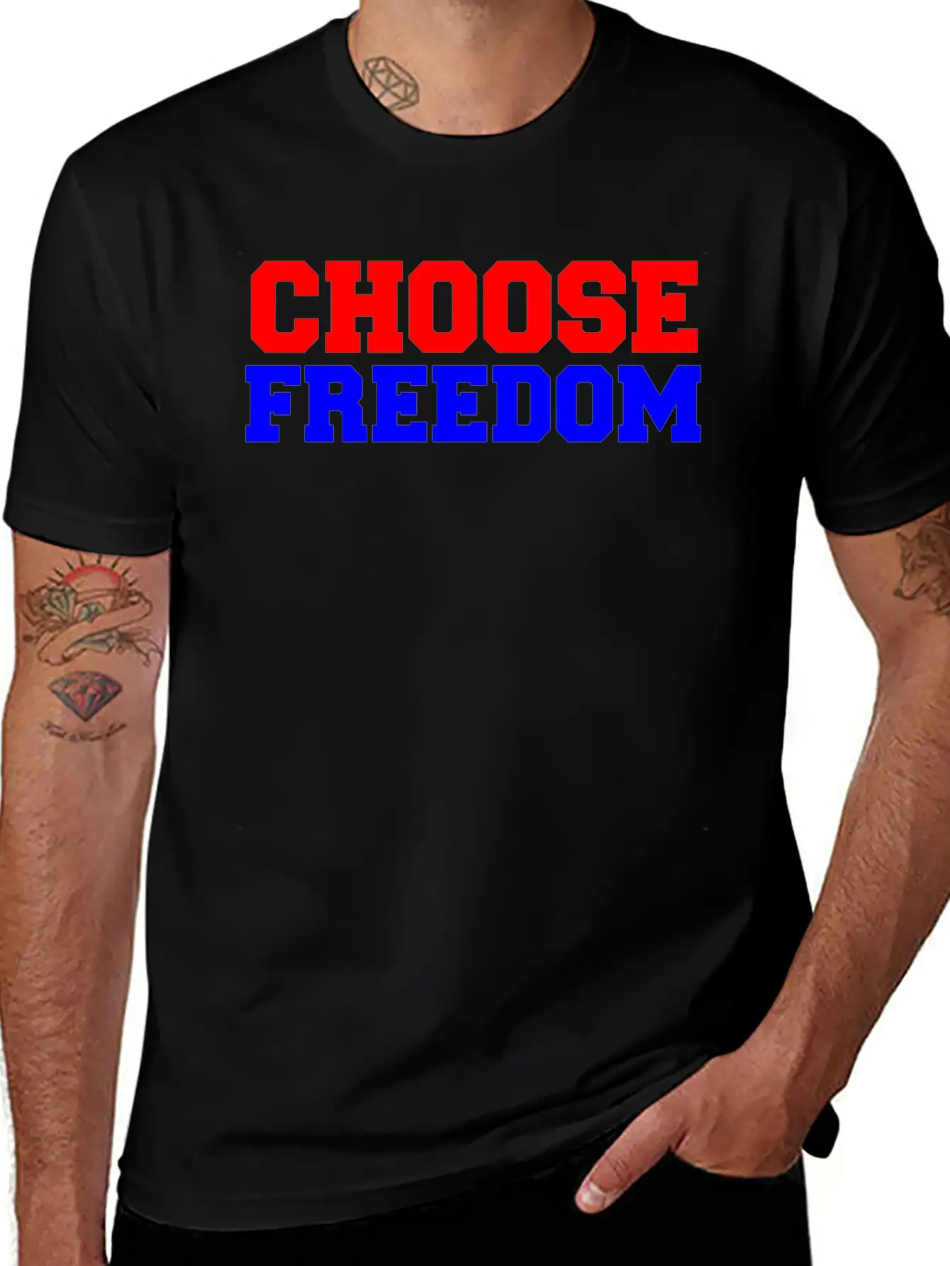 CHOOSE FREEDOM Timeless Short Sleeve Tee – Comfy And Minimalist Design