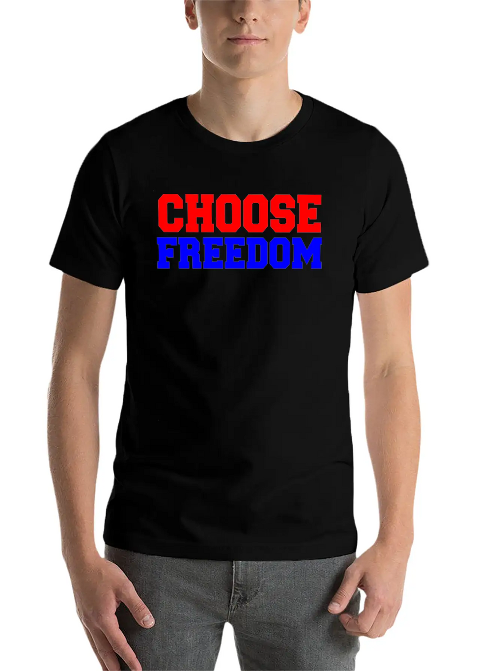 CHOOSE FREEDOM Timeless Short Sleeve Tee – Comfy And Minimalist Design
