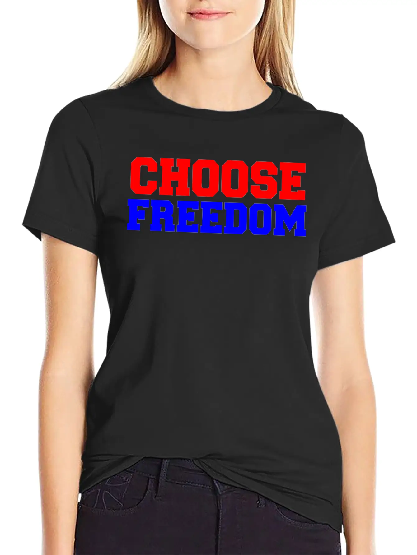 CHOOSE FREEDOM Timeless Short Sleeve Tee – Comfy And Minimalist Design