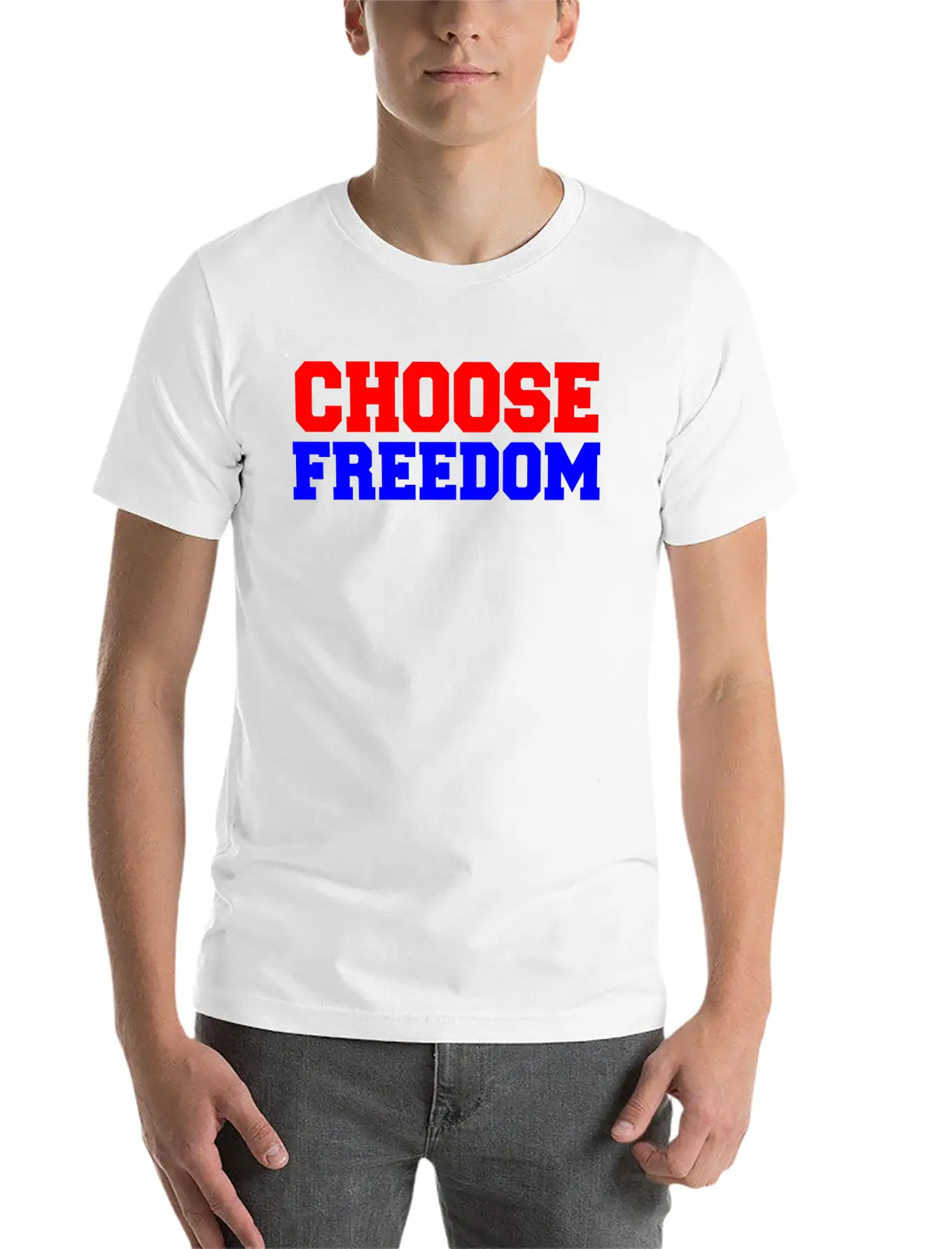 CHOOSE FREEDOM Timeless Short Sleeve Tee – Comfy And Minimalist Design