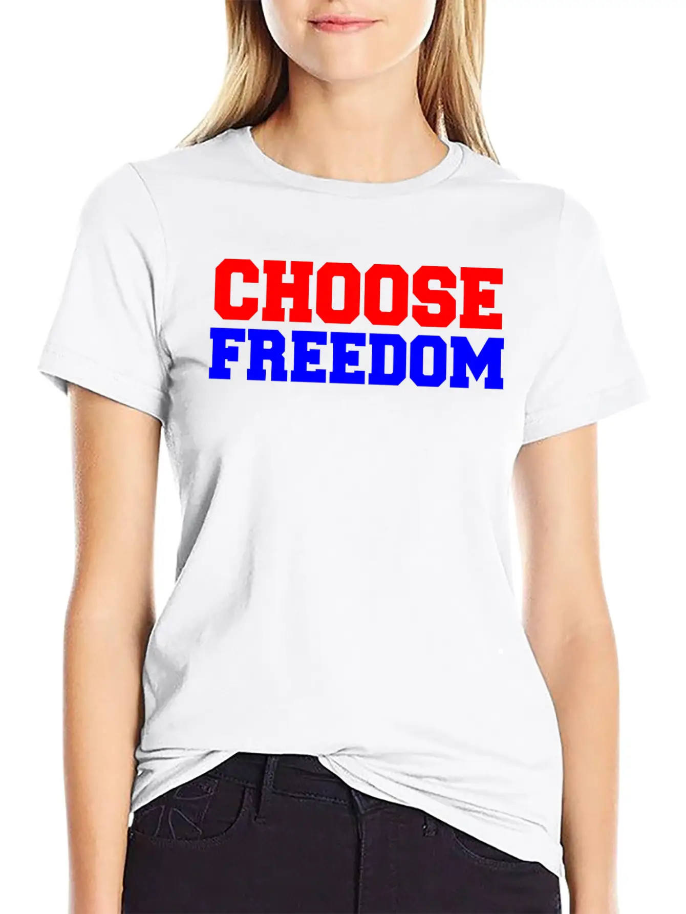 CHOOSE FREEDOM Timeless Short Sleeve Tee – Comfy And Minimalist Design