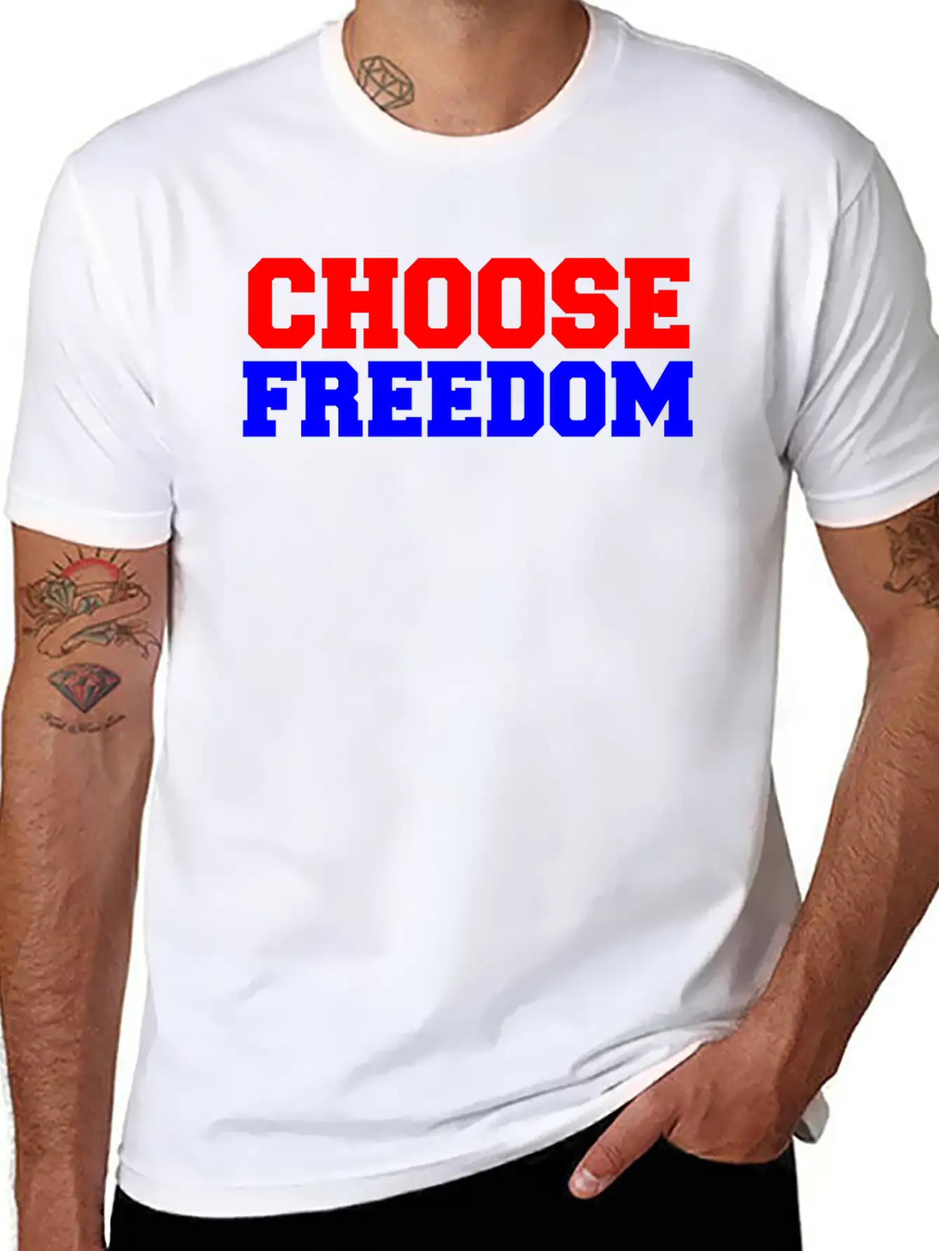 CHOOSE FREEDOM Timeless Short Sleeve Tee – Comfy And Minimalist Design