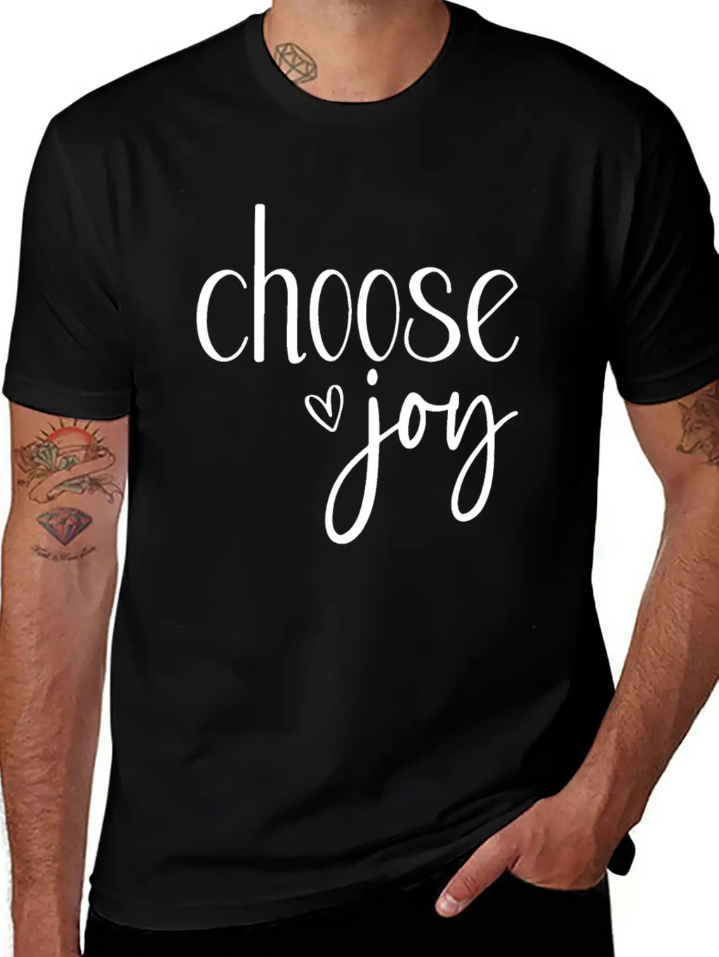 Choose Joy Basic Graphic T-Shirt – Daily Comfort In Soft Cotton