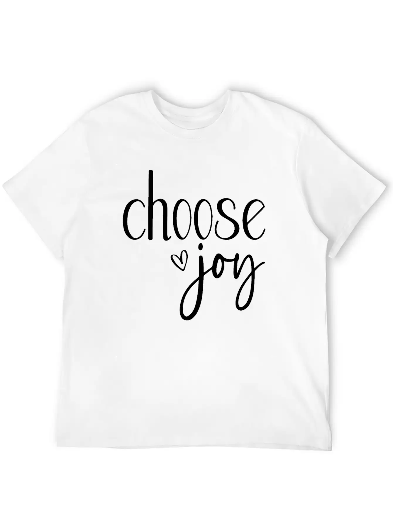 Choose Joy Basic Graphic T-Shirt – Daily Comfort In Soft Cotton