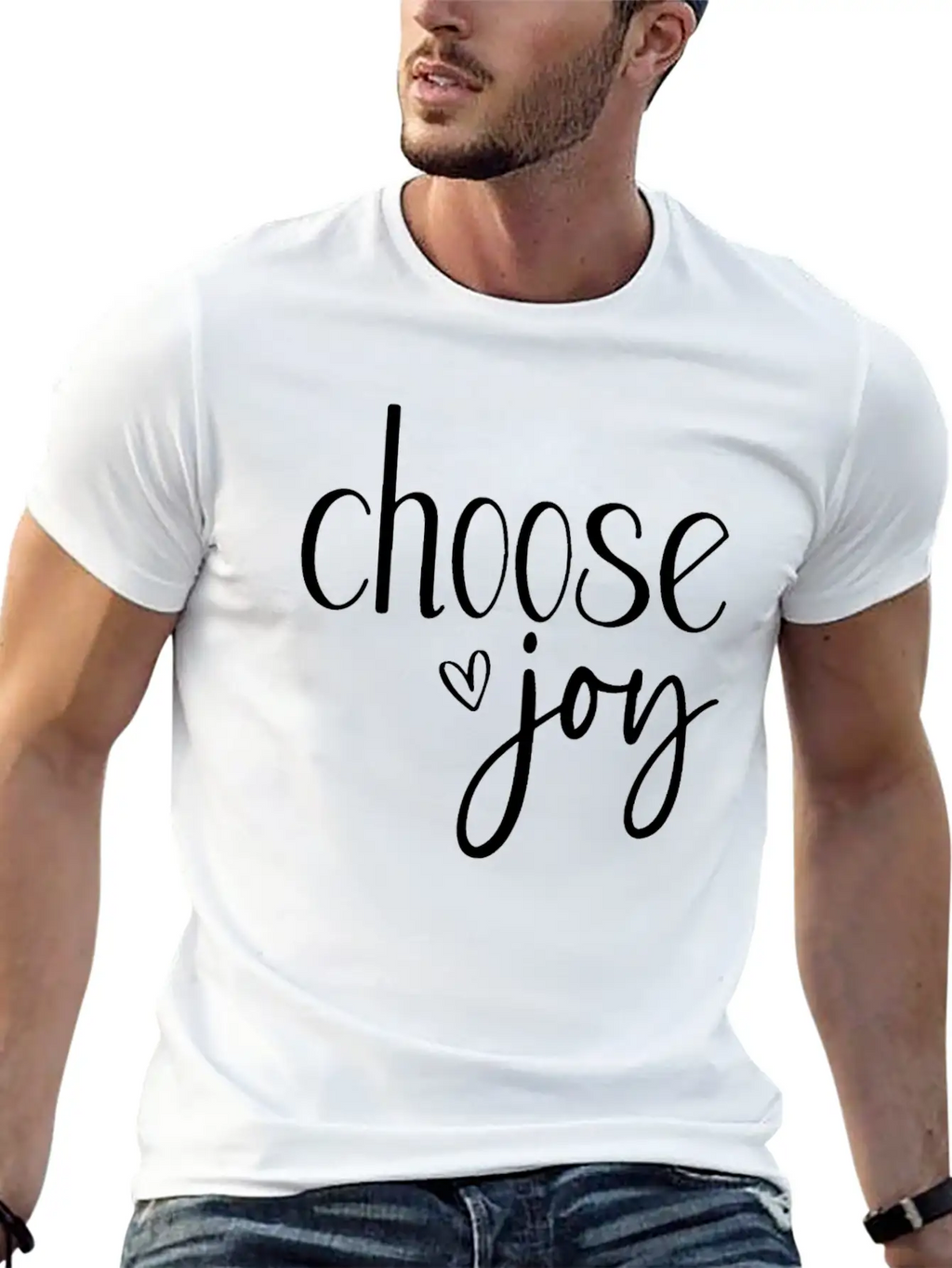Choose Joy Basic Graphic T-Shirt – Daily Comfort In Soft Cotton