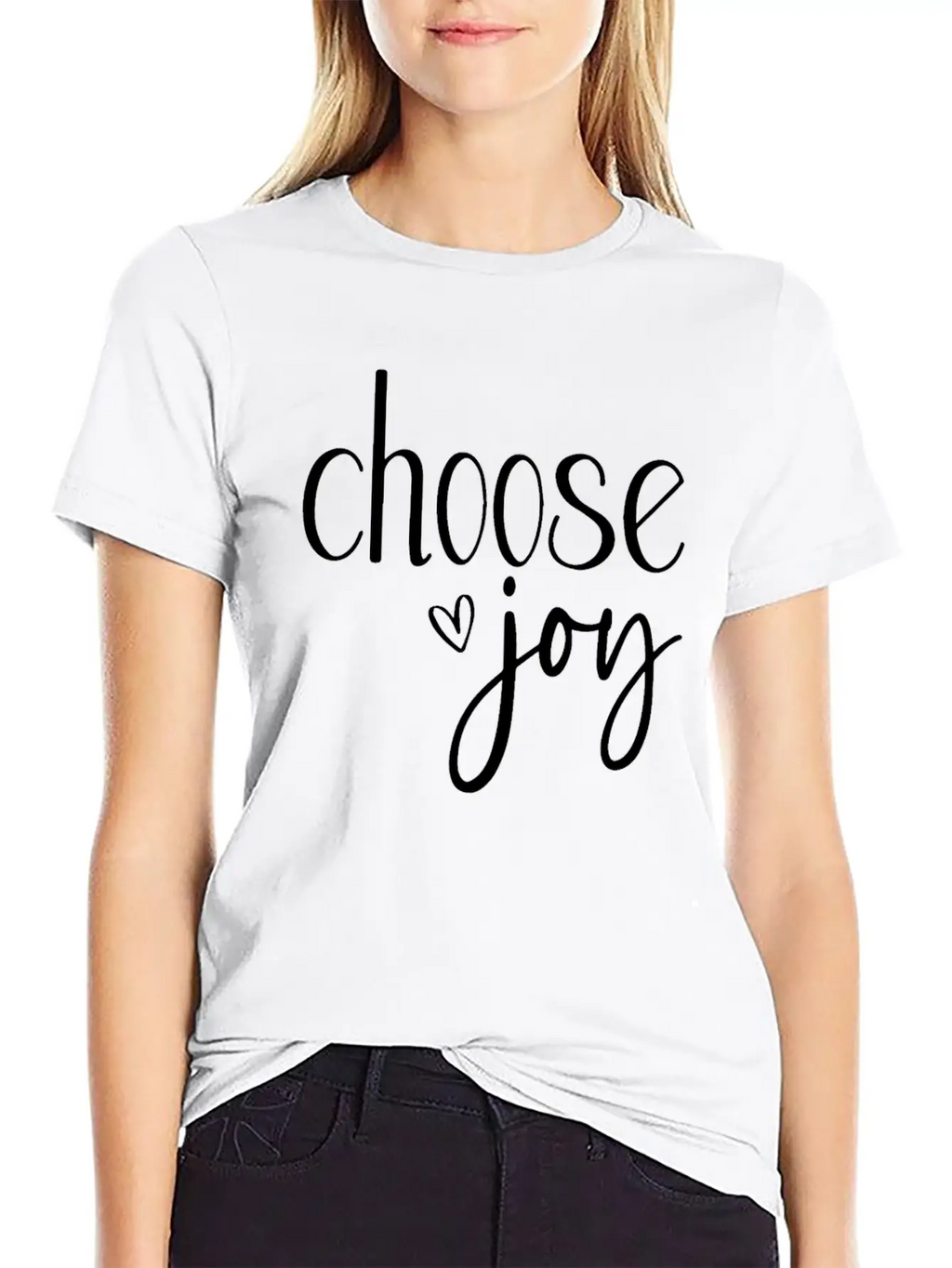 Choose Joy Basic Graphic T-Shirt – Daily Comfort In Soft Cotton