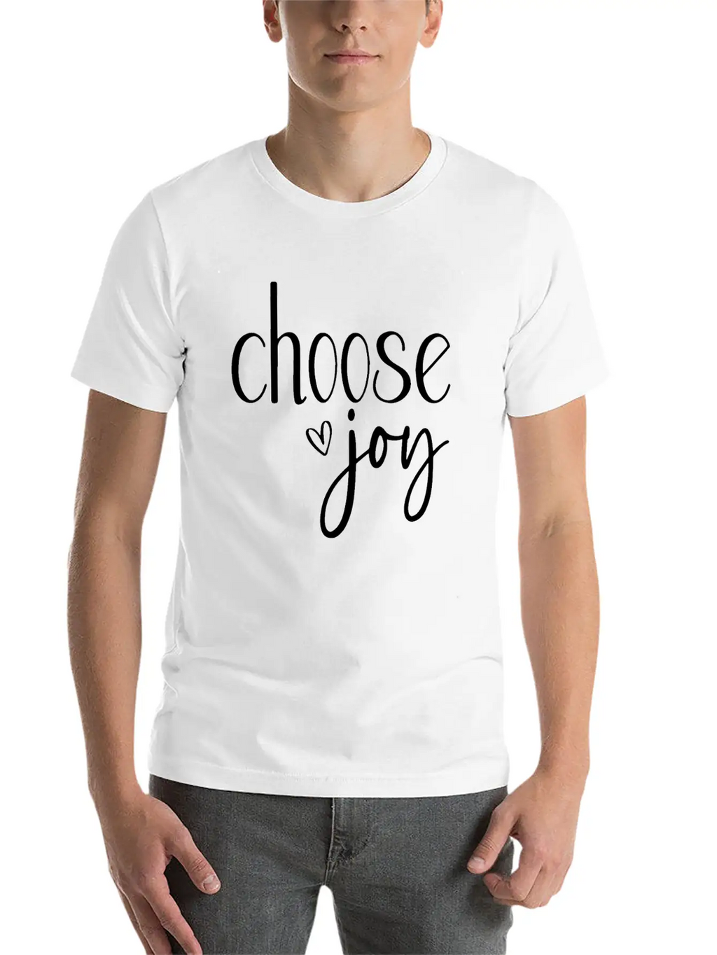 Choose Joy Basic Graphic T-Shirt – Daily Comfort In Soft Cotton