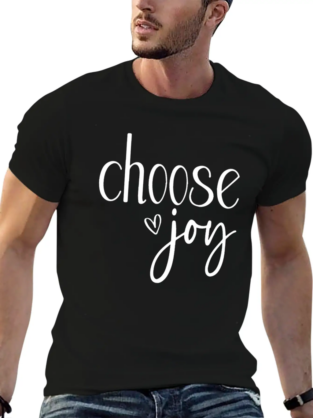 Choose Joy Basic Graphic T-Shirt – Daily Comfort In Soft Cotton