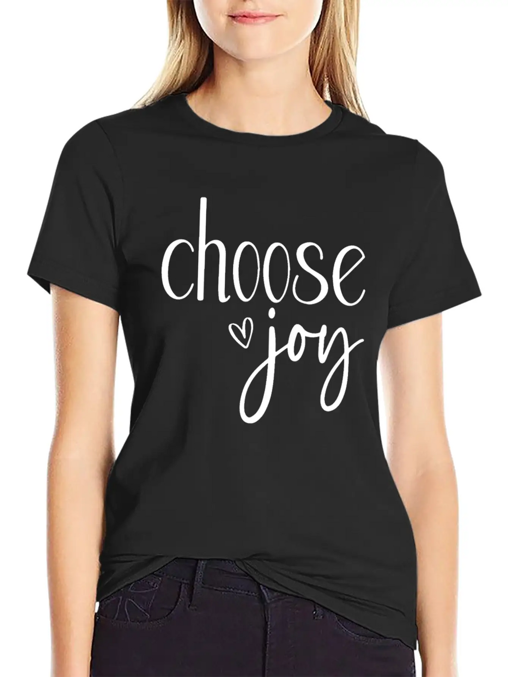 Choose Joy Basic Graphic T-Shirt – Daily Comfort In Soft Cotton