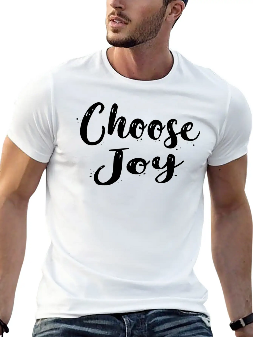 Choose Joy Classic Cotton Tee – Unisex Comfort For Any Season