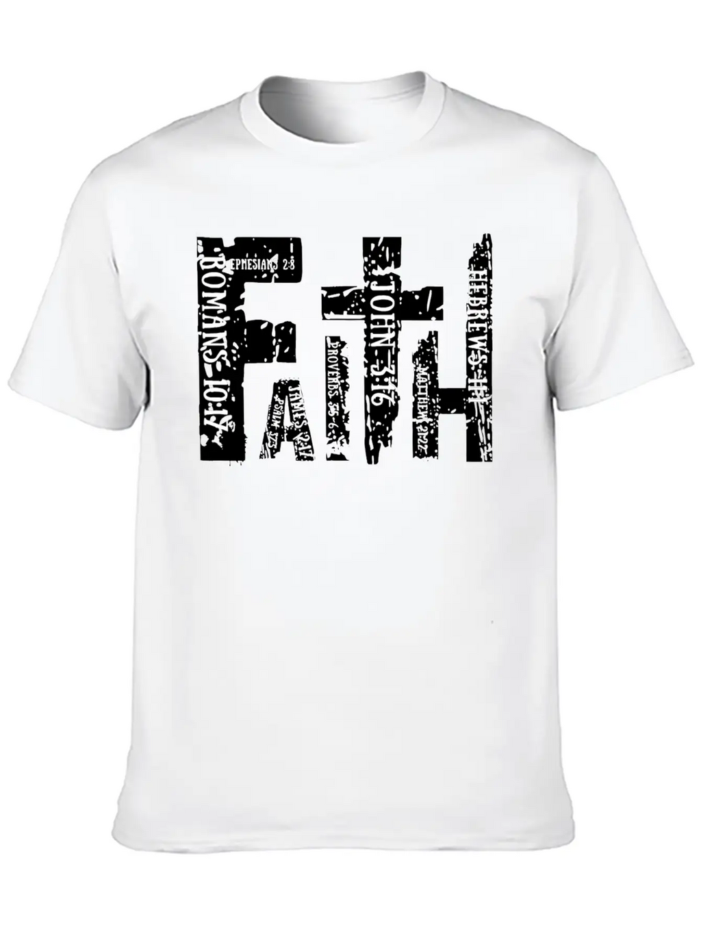 Christian Bible Verse Religious Retro Faith Cross Timeless Short Sleeve Tee – Comfy And Minimalist Design