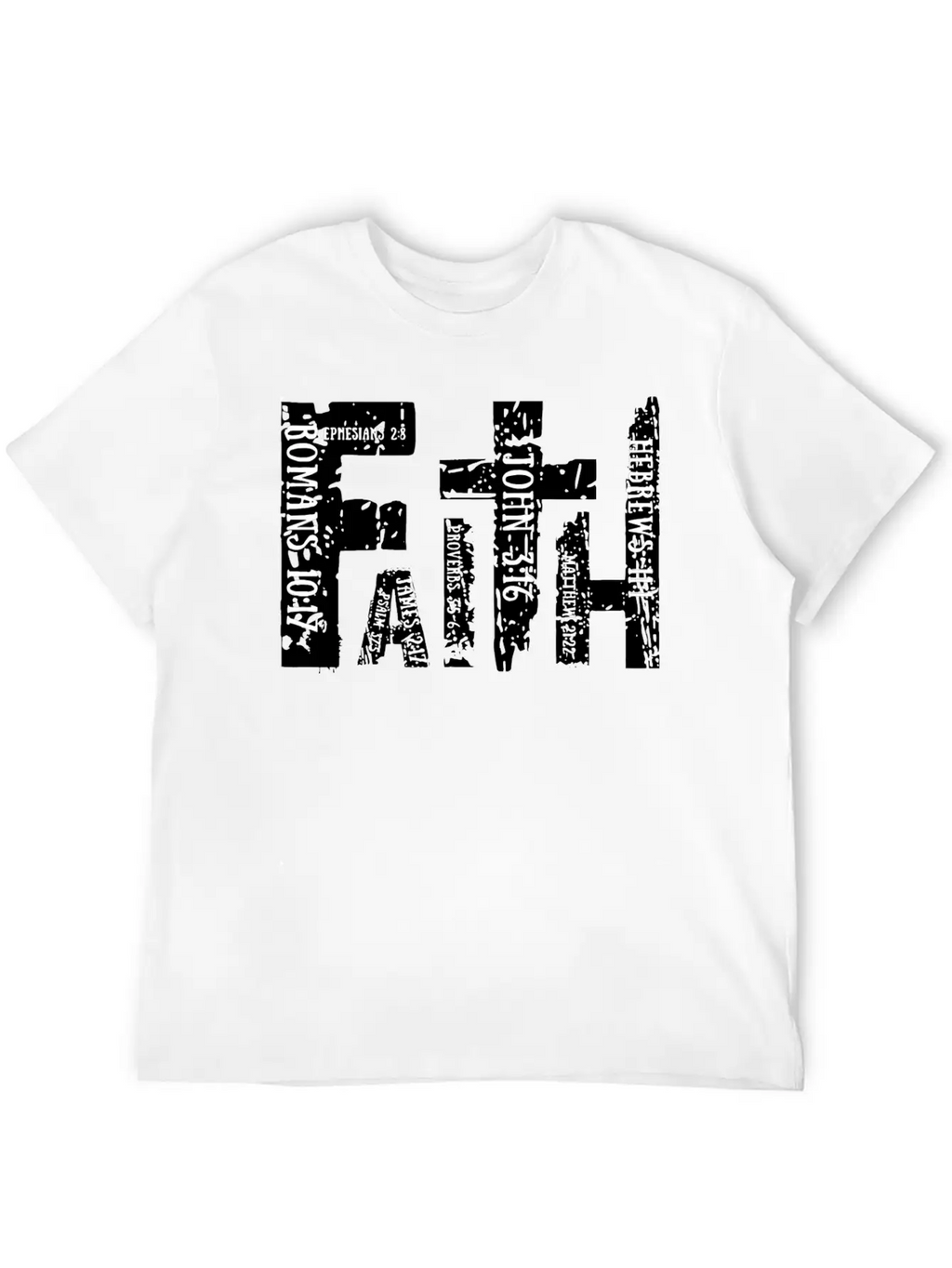 Christian Bible Verse Religious Retro Faith Cross Timeless Short Sleeve Tee – Comfy And Minimalist Design