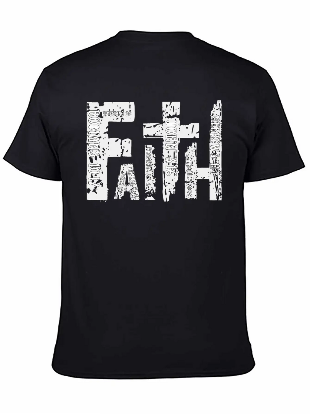 Christian Bible Verse Religious Retro Faith Cross Timeless Short Sleeve Tee – Comfy And Minimalist Design