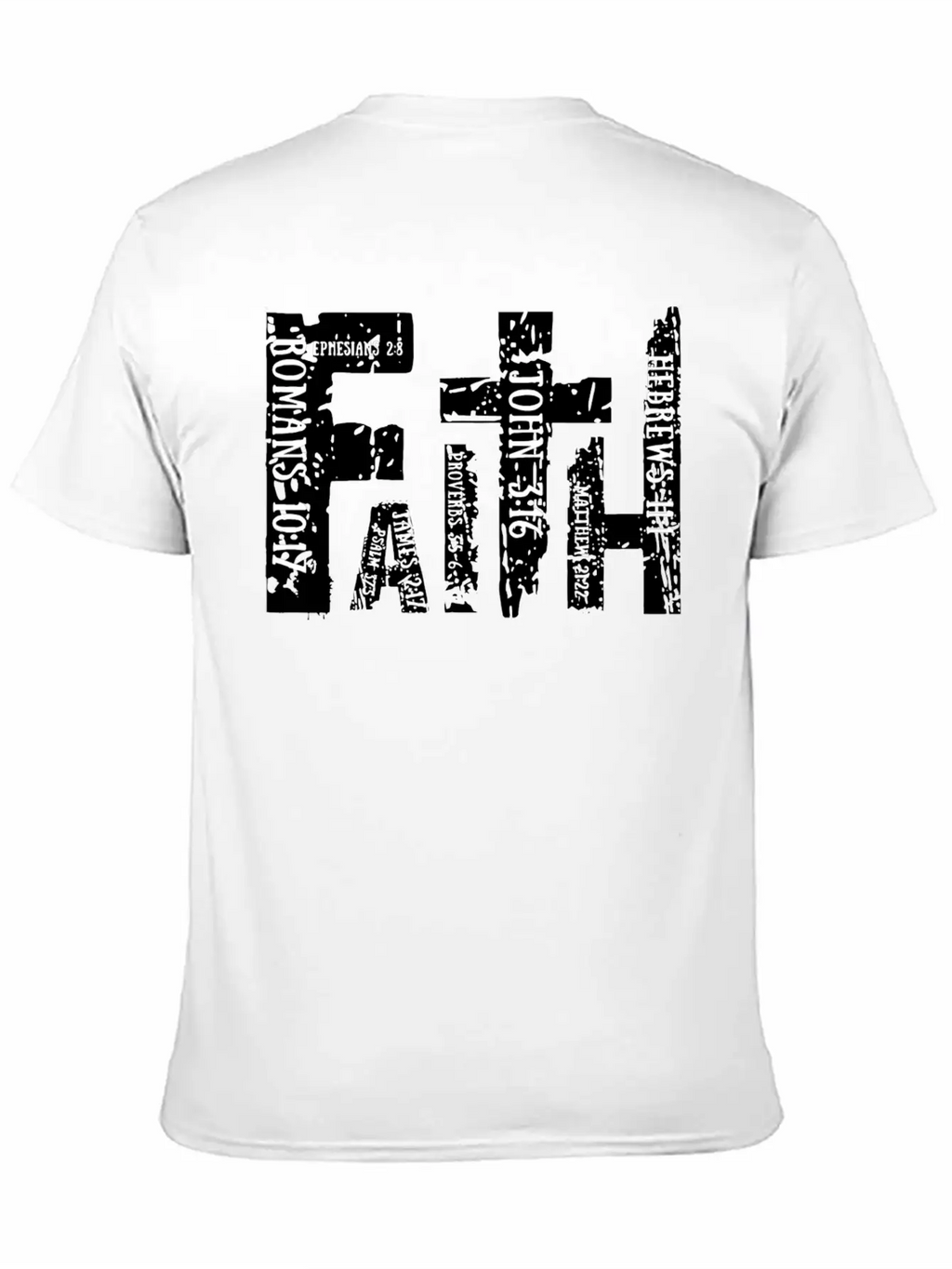 Christian Bible Verse Religious Retro Faith Cross Timeless Short Sleeve Tee – Comfy And Minimalist Design