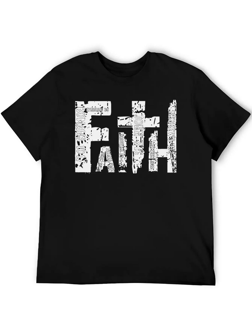 Christian Bible Verse Religious Retro Faith Cross Timeless Short Sleeve Tee – Comfy And Minimalist Design