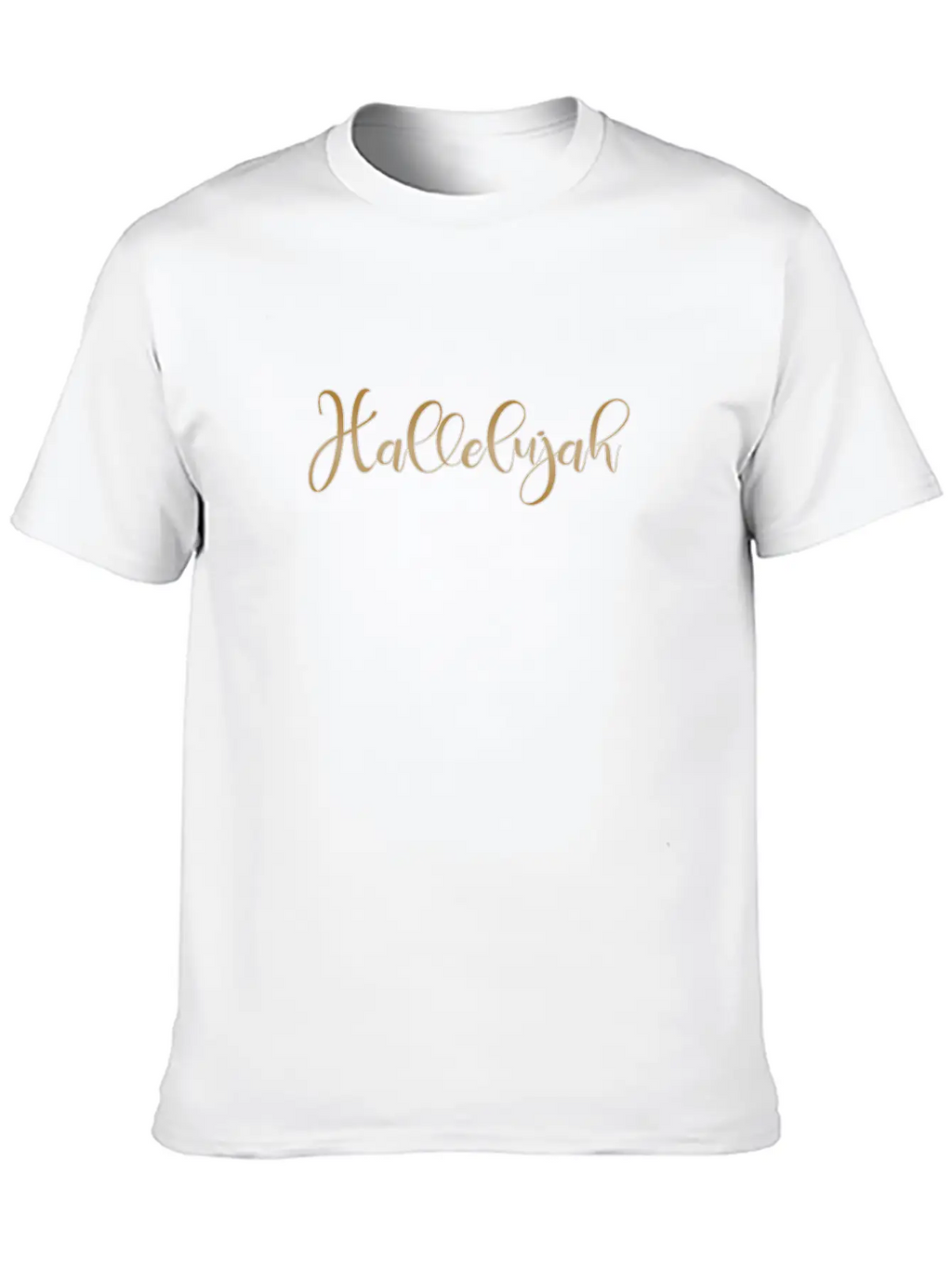 Christian Design Hallelujah Breathable Graphic T-Shirt – Perfect For Casual Days
