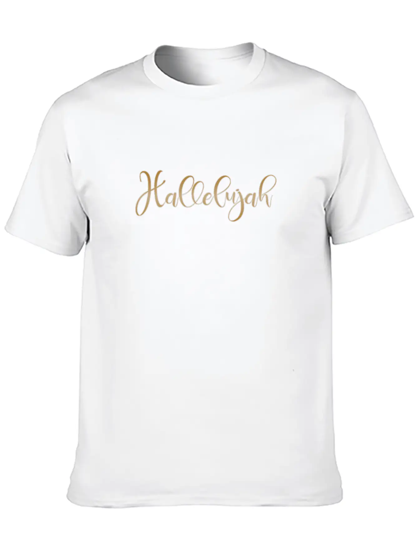Christian Design Hallelujah Breathable Graphic T-Shirt – Perfect For Casual Days