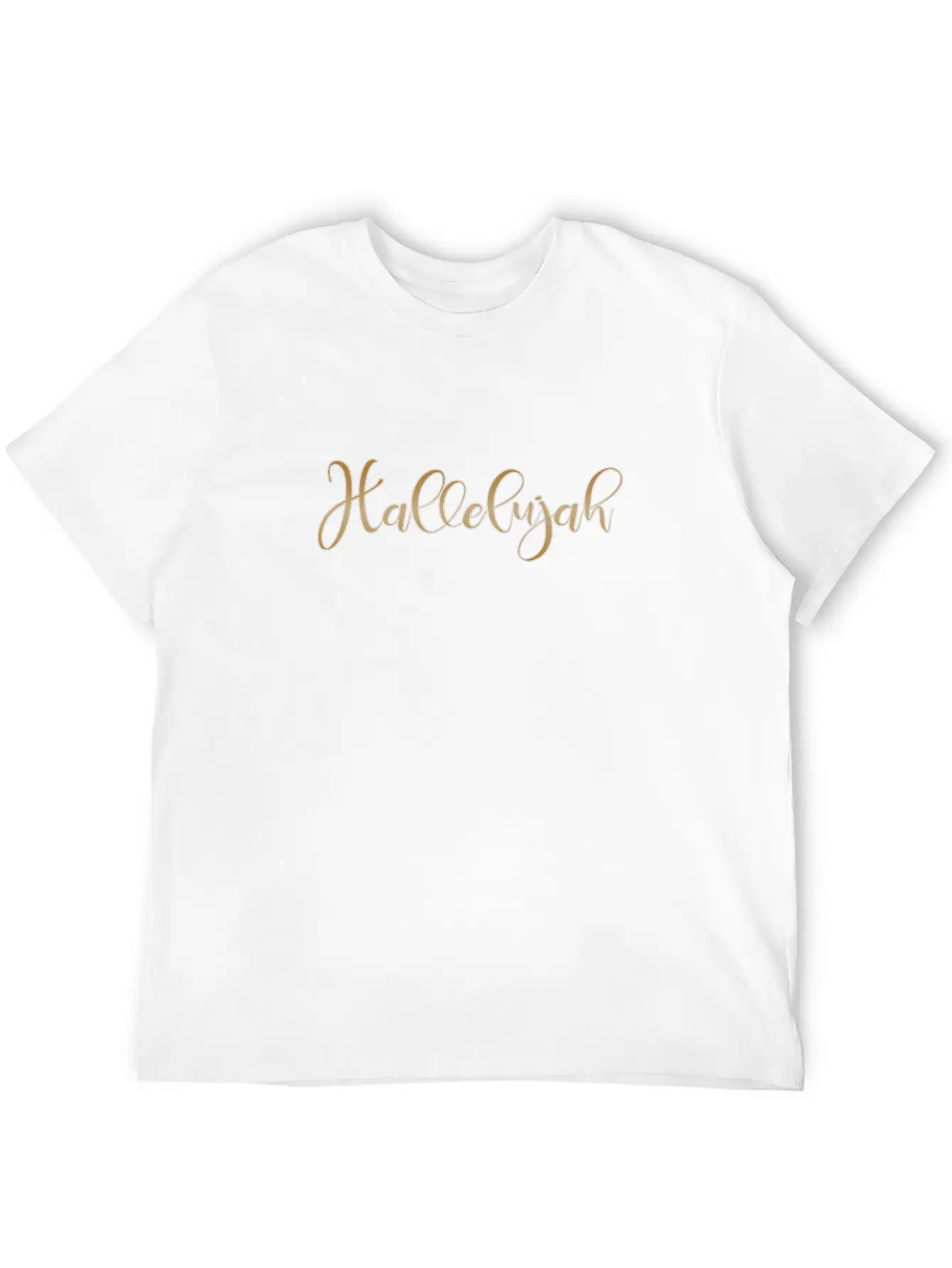 Christian Design Hallelujah Breathable Graphic T-Shirt – Perfect For Casual Days