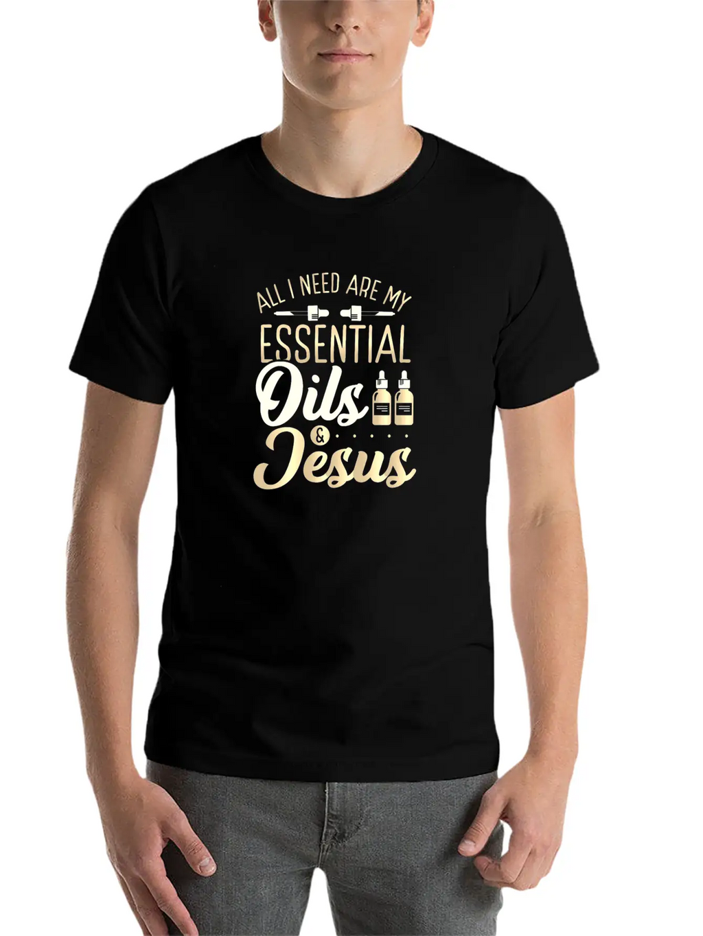 Christian EO Practitioner All I Need Are Timeless Short Sleeve Tee – Comfy And Minimalist Design