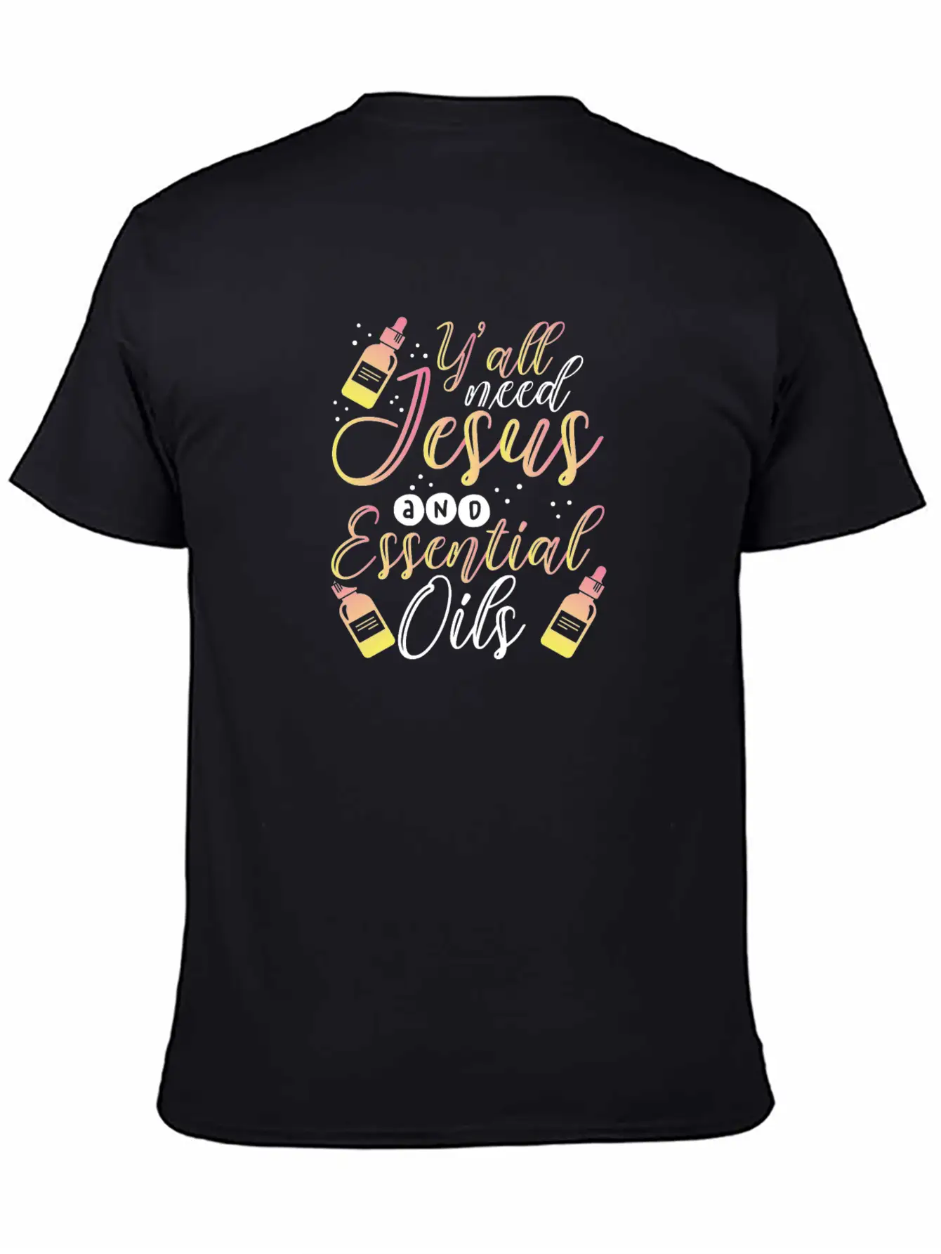 Christian Gift Y'All Need Jesus And Essential Oils Classic Cotton Tee – Unisex Comfort For Any Season