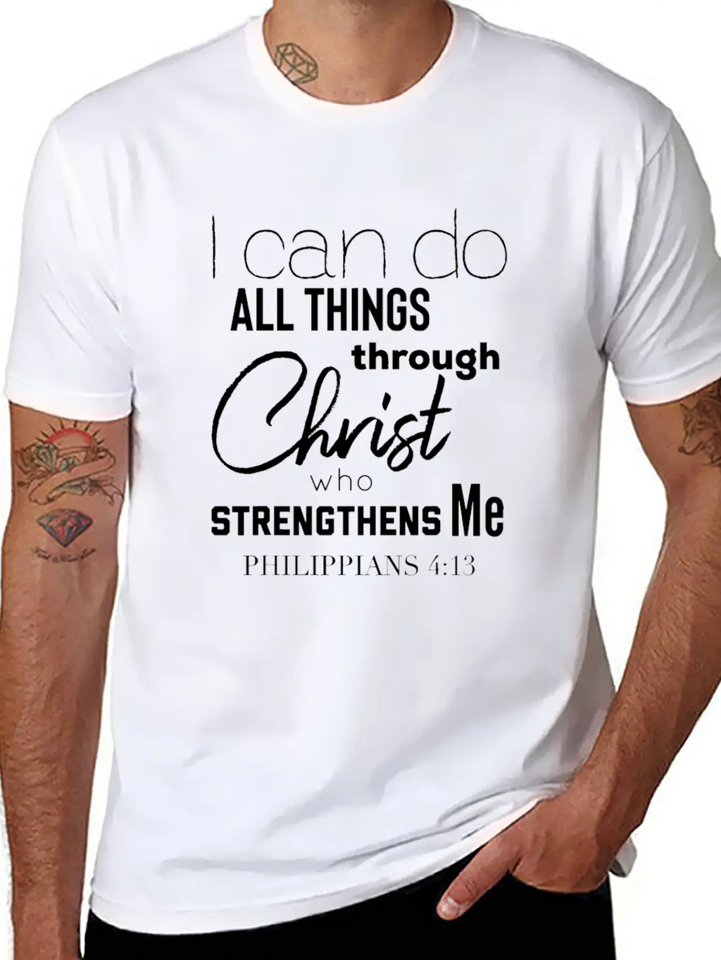 Christian Themed Bible Verse T Shirt God Christ Breathable Graphic T-Shirt – Perfect For Casual Days