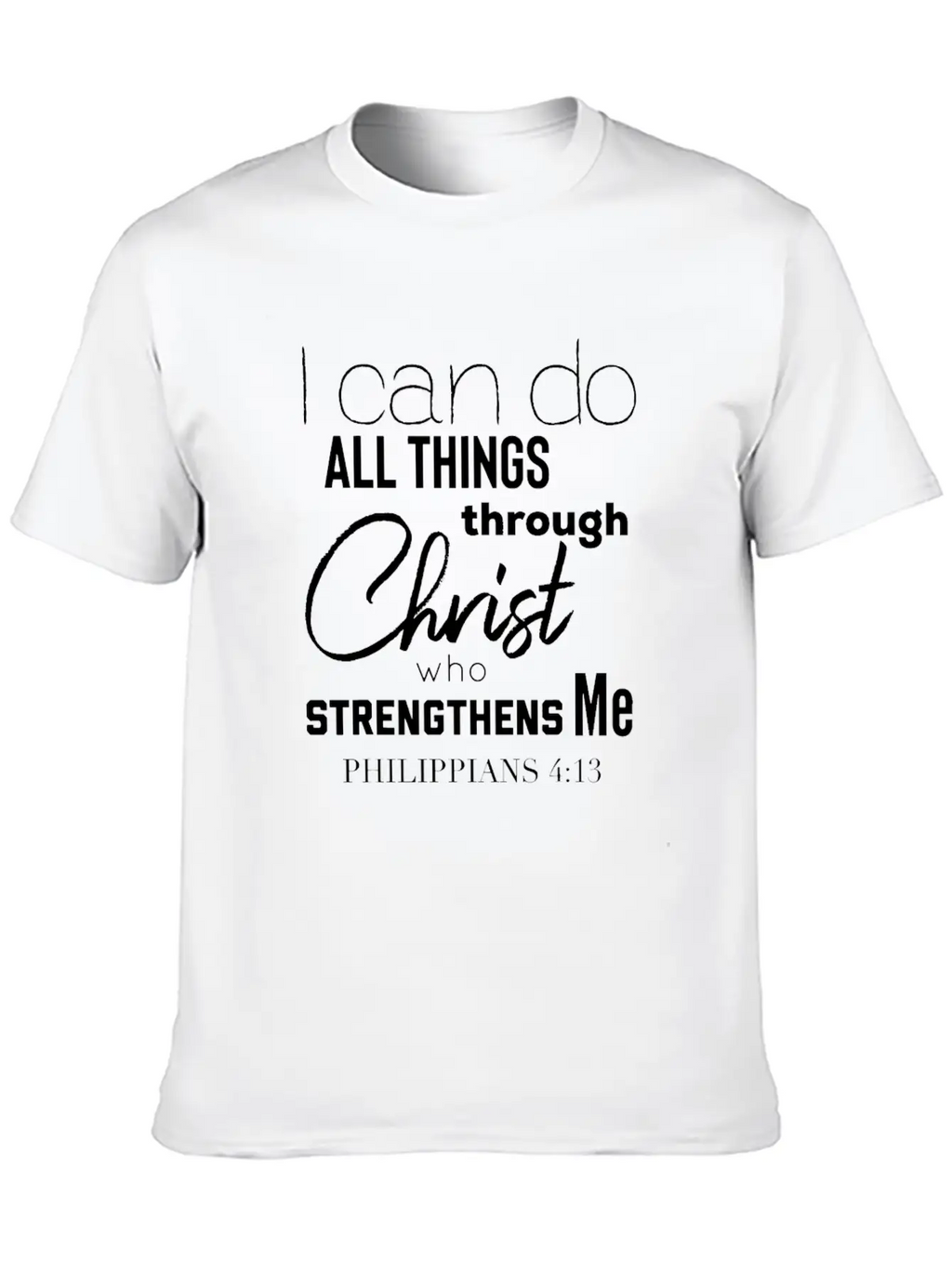 Christian Themed Bible Verse T Shirt God Christ Breathable Graphic T-Shirt – Perfect For Casual Days