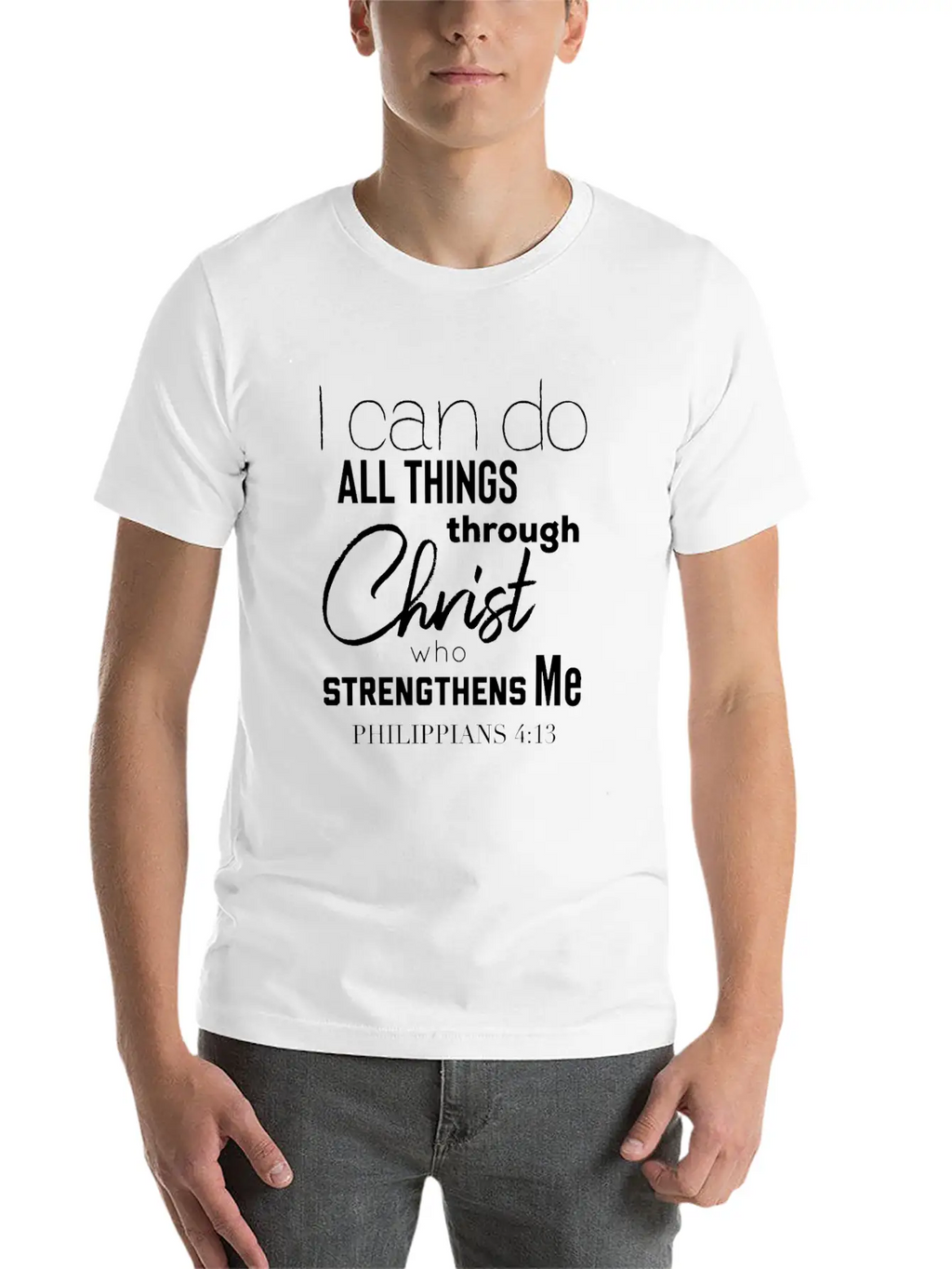 Christian Themed Bible Verse T Shirt God Christ Breathable Graphic T-Shirt – Perfect For Casual Days