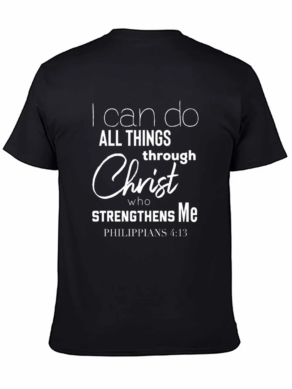 Christian Themed Bible Verse T Shirt God Christ Breathable Graphic T-Shirt – Perfect For Casual Days