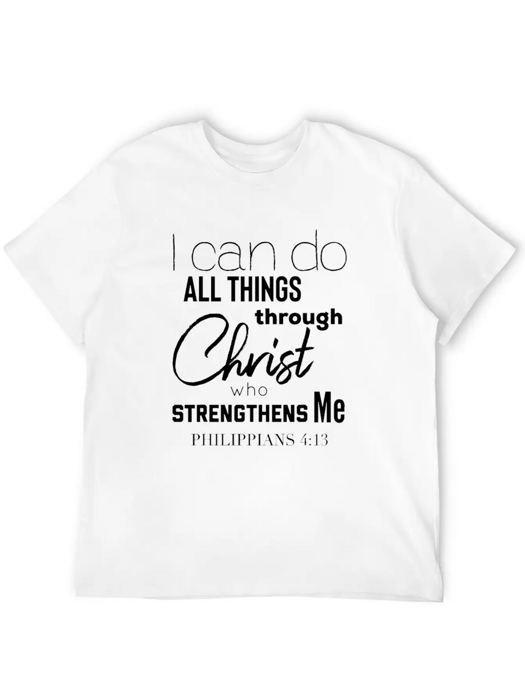 Christian Themed Bible Verse T Shirt God Christ Breathable Graphic T-Shirt – Perfect For Casual Days