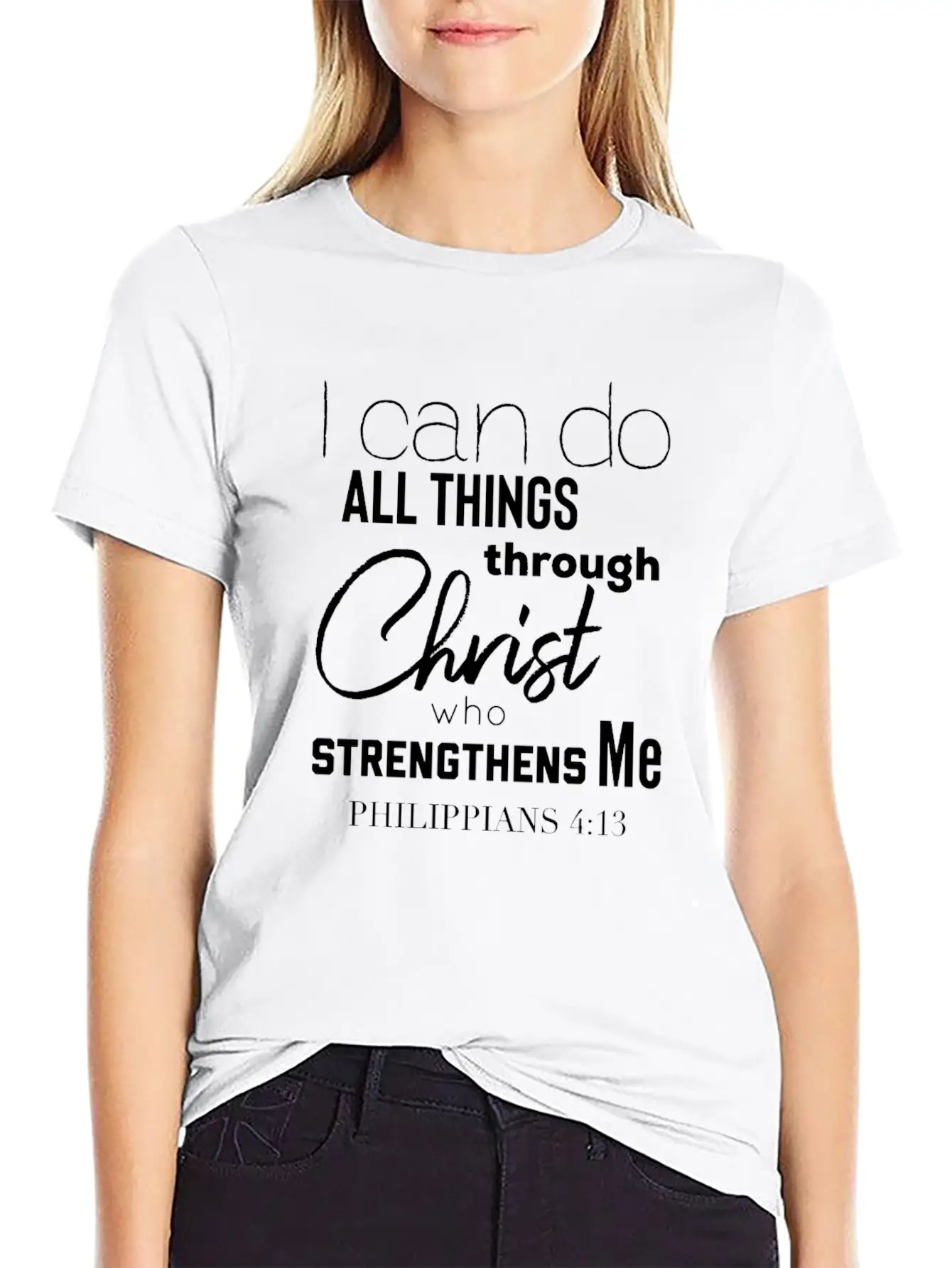 Christian Themed Bible Verse T Shirt God Christ Breathable Graphic T-Shirt – Perfect For Casual Days