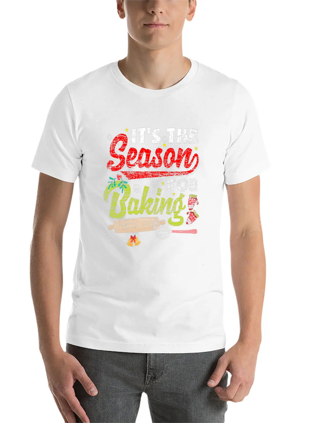 Christmas Baking Timeless Short Sleeve Tee – Comfy And Minimalist Design