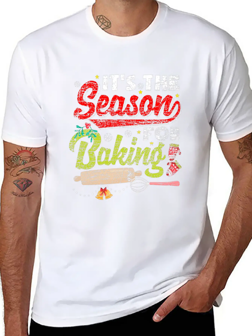 Christmas Baking Timeless Short Sleeve Tee – Comfy And Minimalist Design