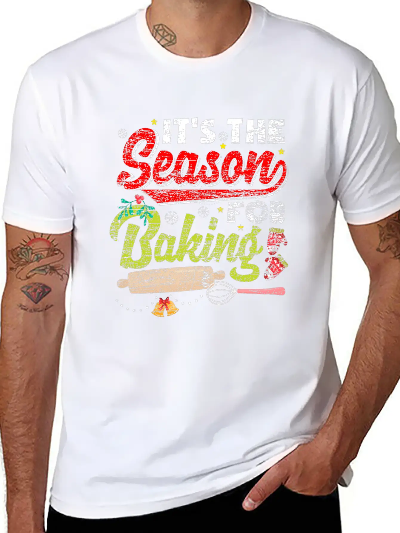 Christmas Baking Timeless Short Sleeve Tee – Comfy And Minimalist Design