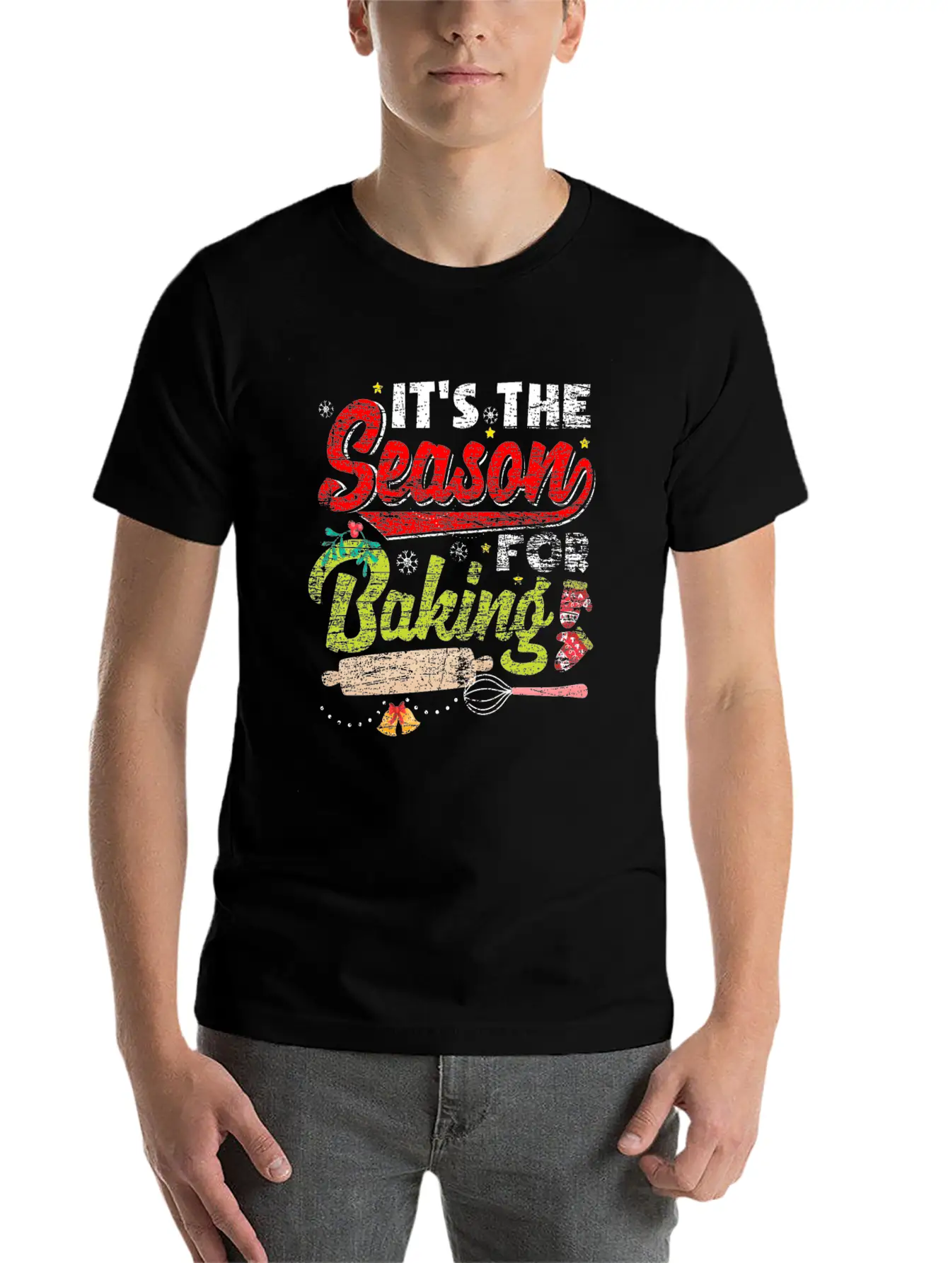 Christmas Baking Timeless Short Sleeve Tee – Comfy And Minimalist Design