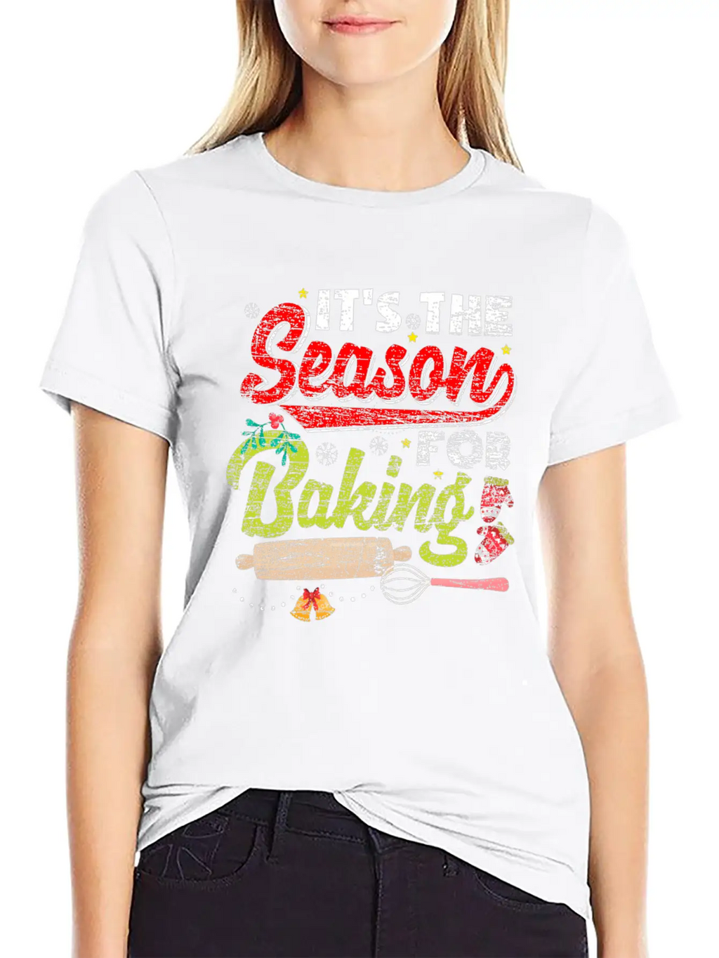 Christmas Baking Timeless Short Sleeve Tee – Comfy And Minimalist Design