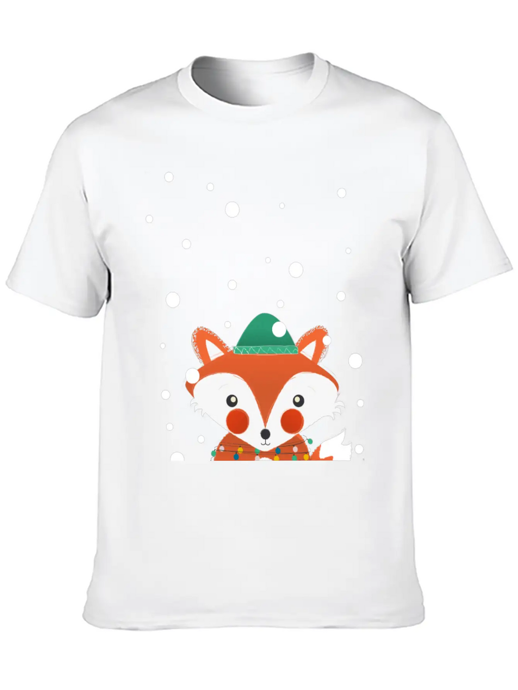 Christmas Fox Relaxed Everyday Tee – Lightweight And Durable Cotton