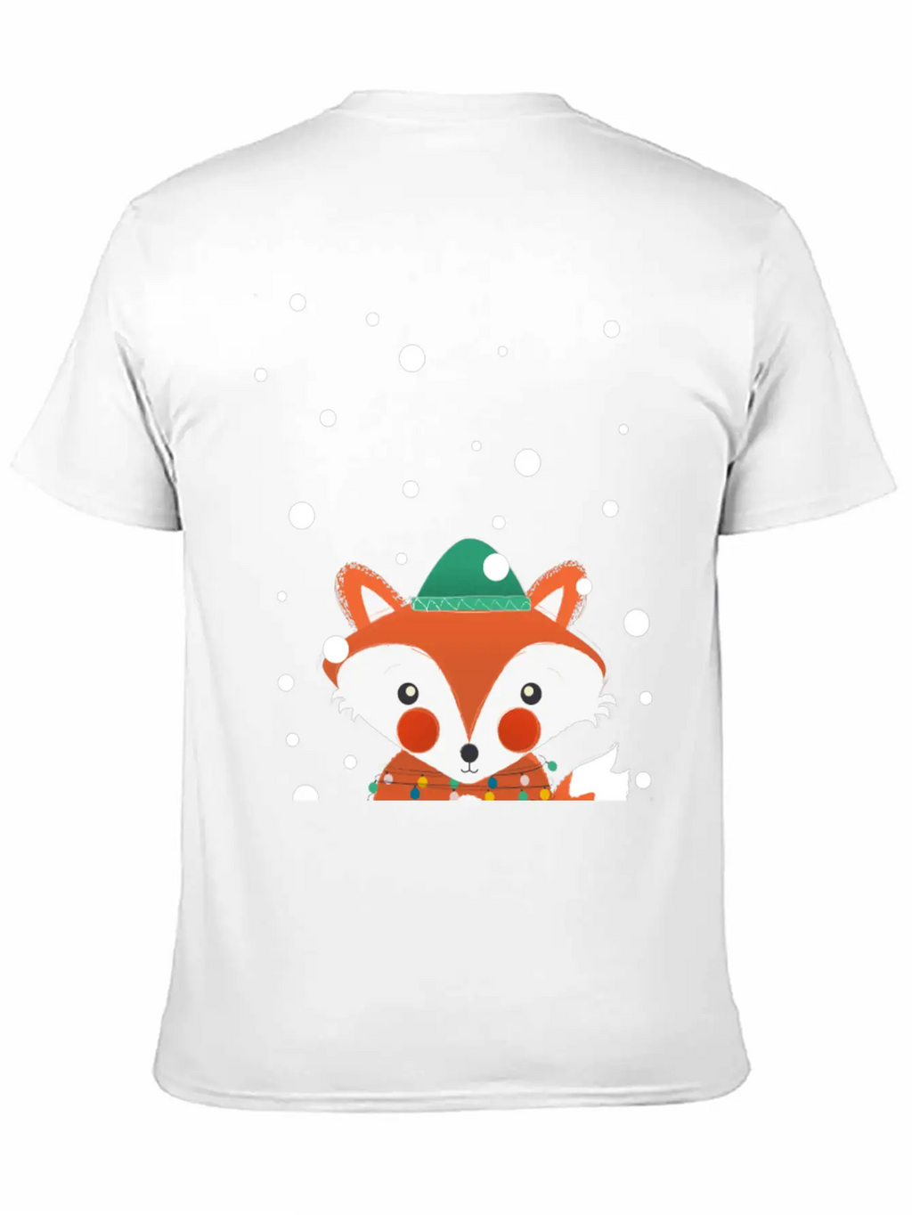 Christmas Fox Relaxed Everyday Tee – Lightweight And Durable Cotton