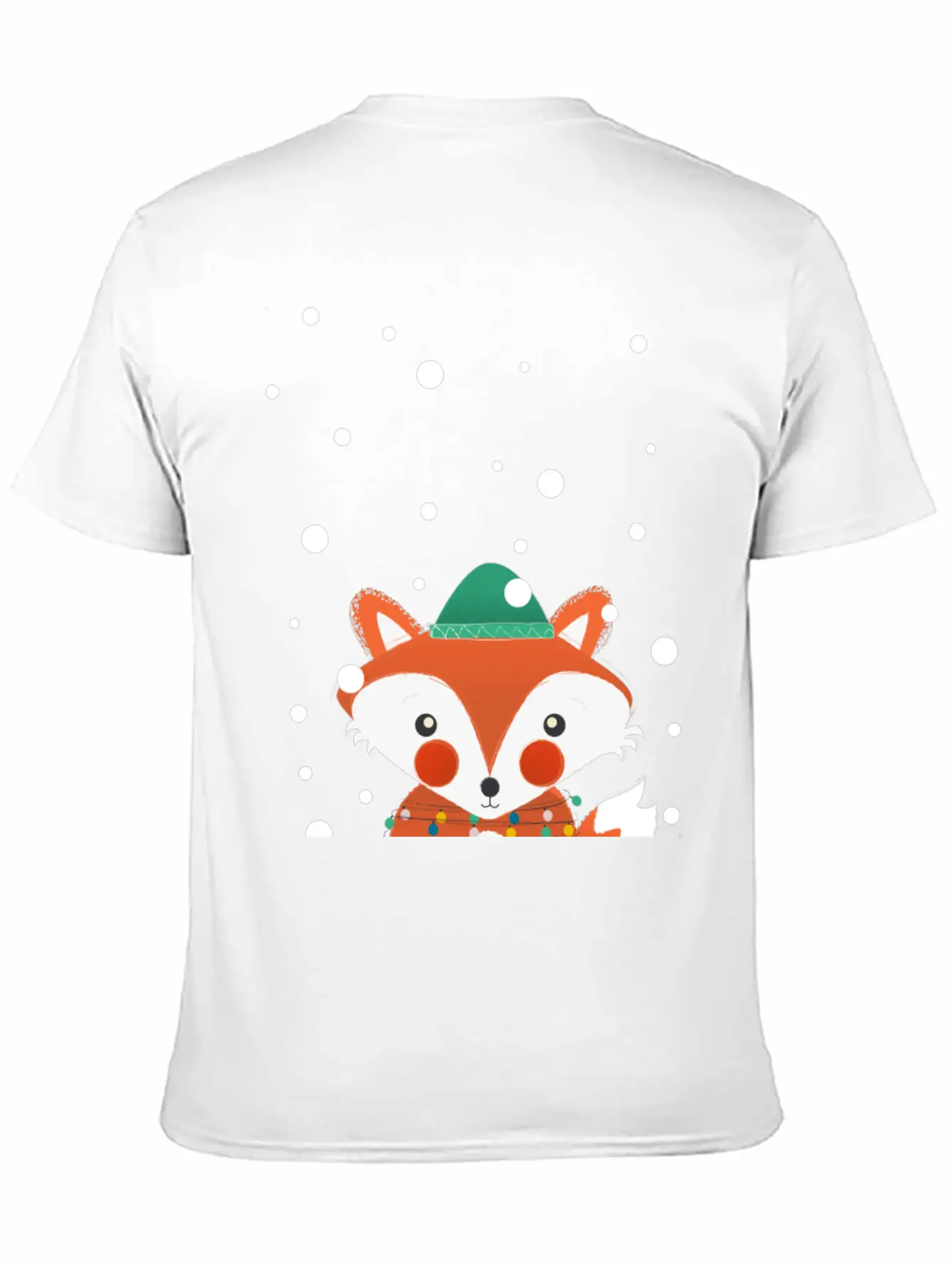 Christmas Fox Relaxed Everyday Tee – Lightweight And Durable Cotton