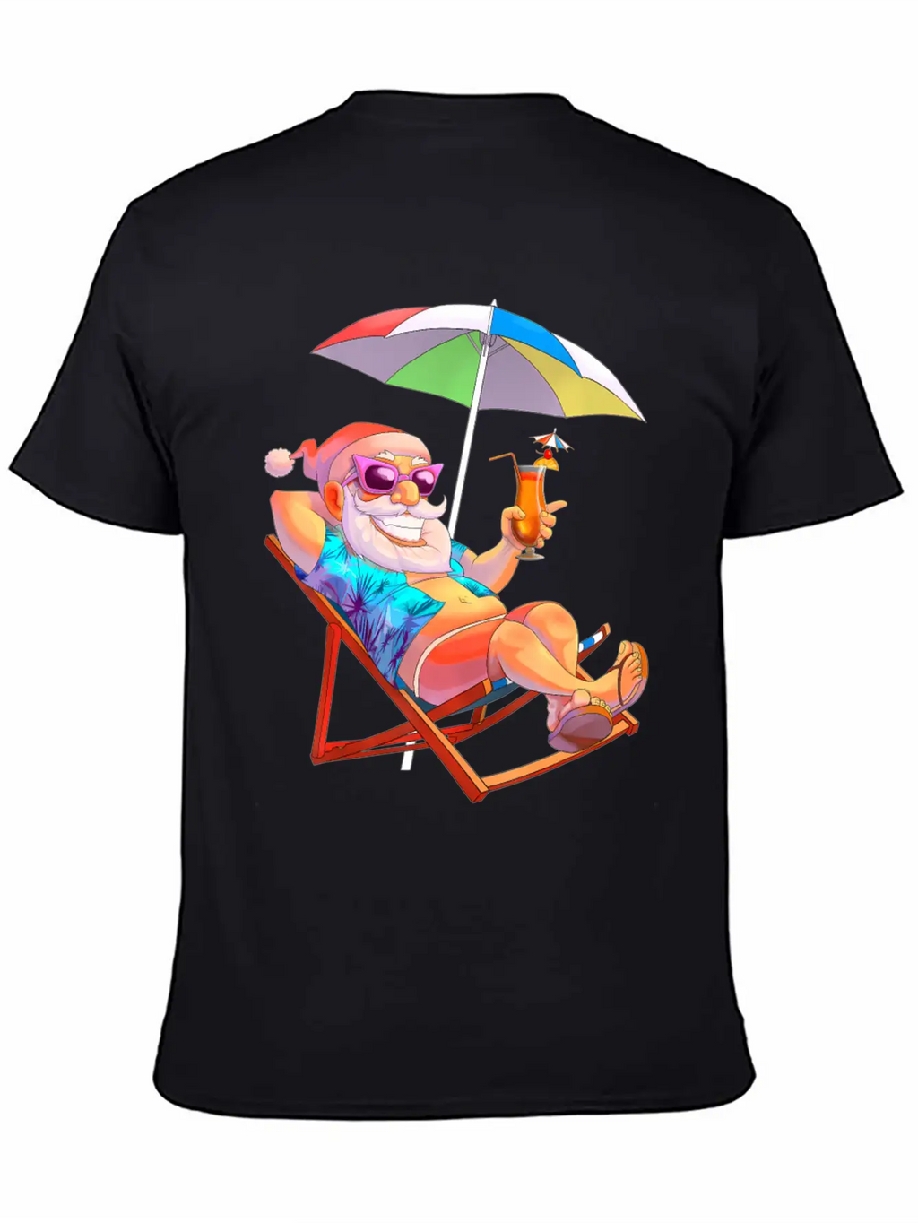 Christmas In July Santa Summer Vacation Beach Unisex Casual T-Shirt – Clean Design For Daily Comfort