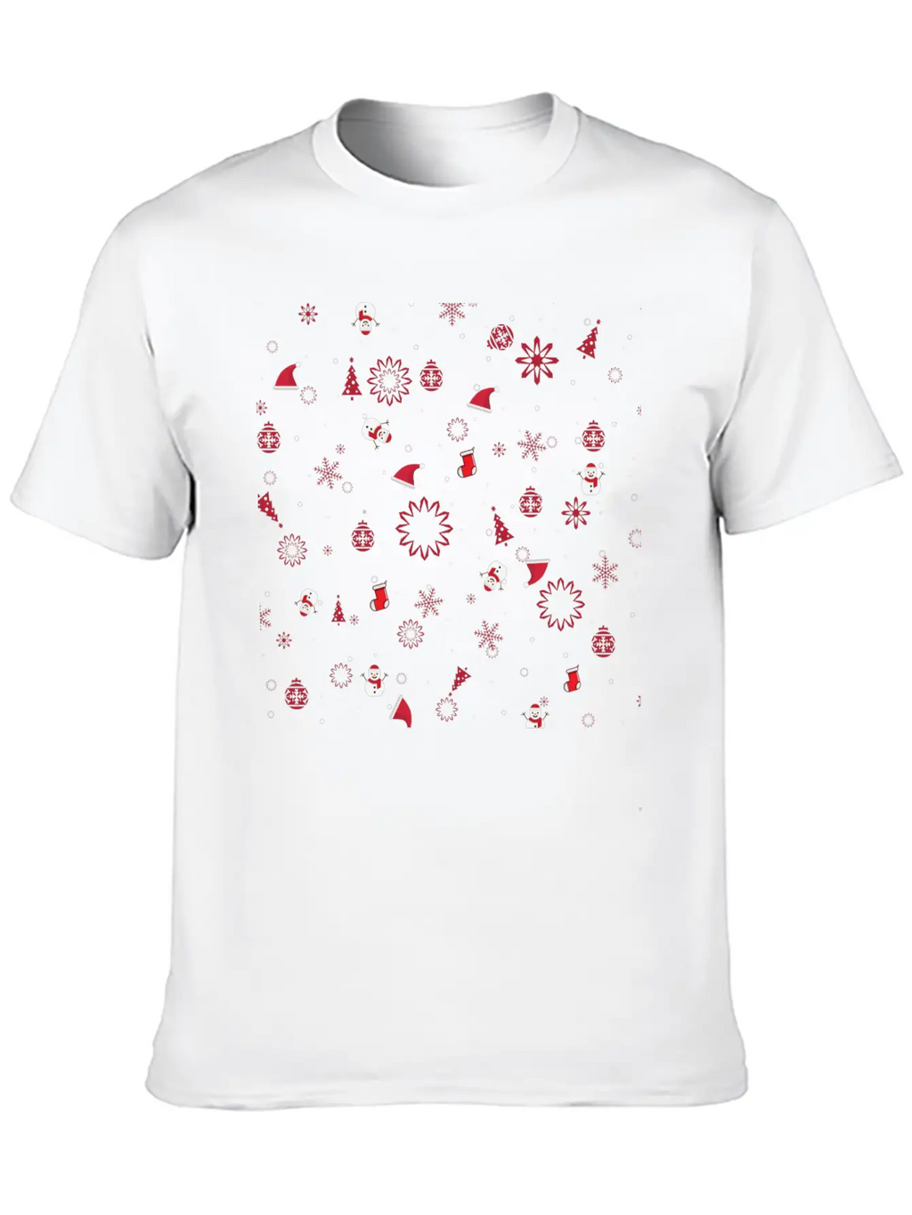 Christmas In Snow Timeless Short Sleeve Tee – Comfy And Minimalist Design