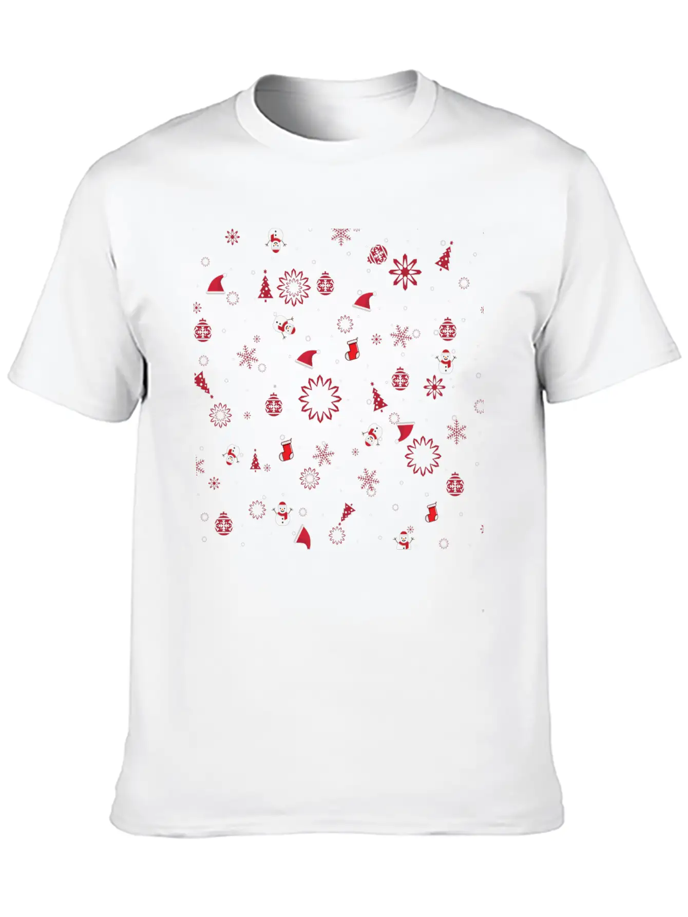 Christmas In Snow Timeless Short Sleeve Tee – Comfy And Minimalist Design