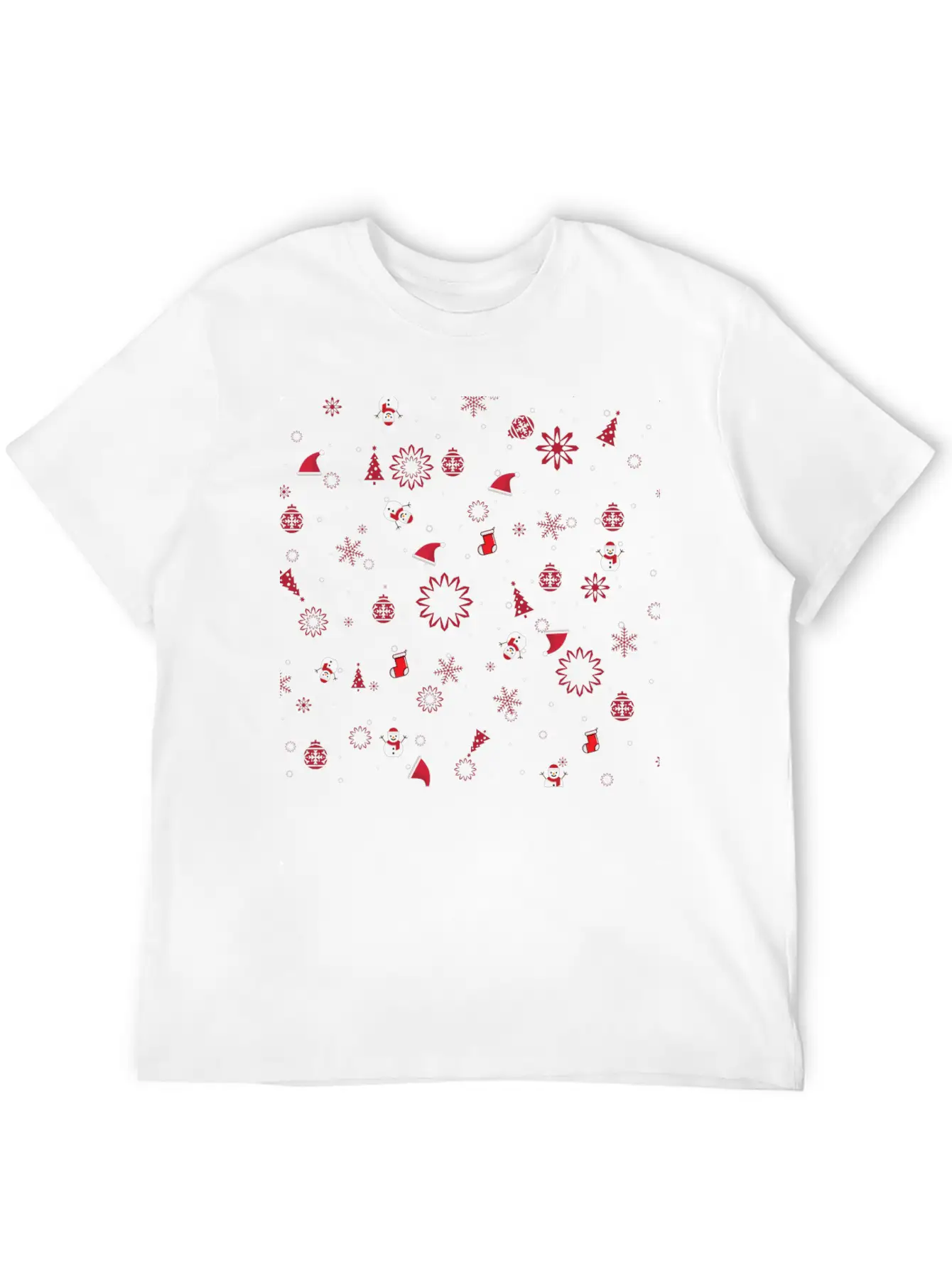 Christmas In Snow Timeless Short Sleeve Tee – Comfy And Minimalist Design