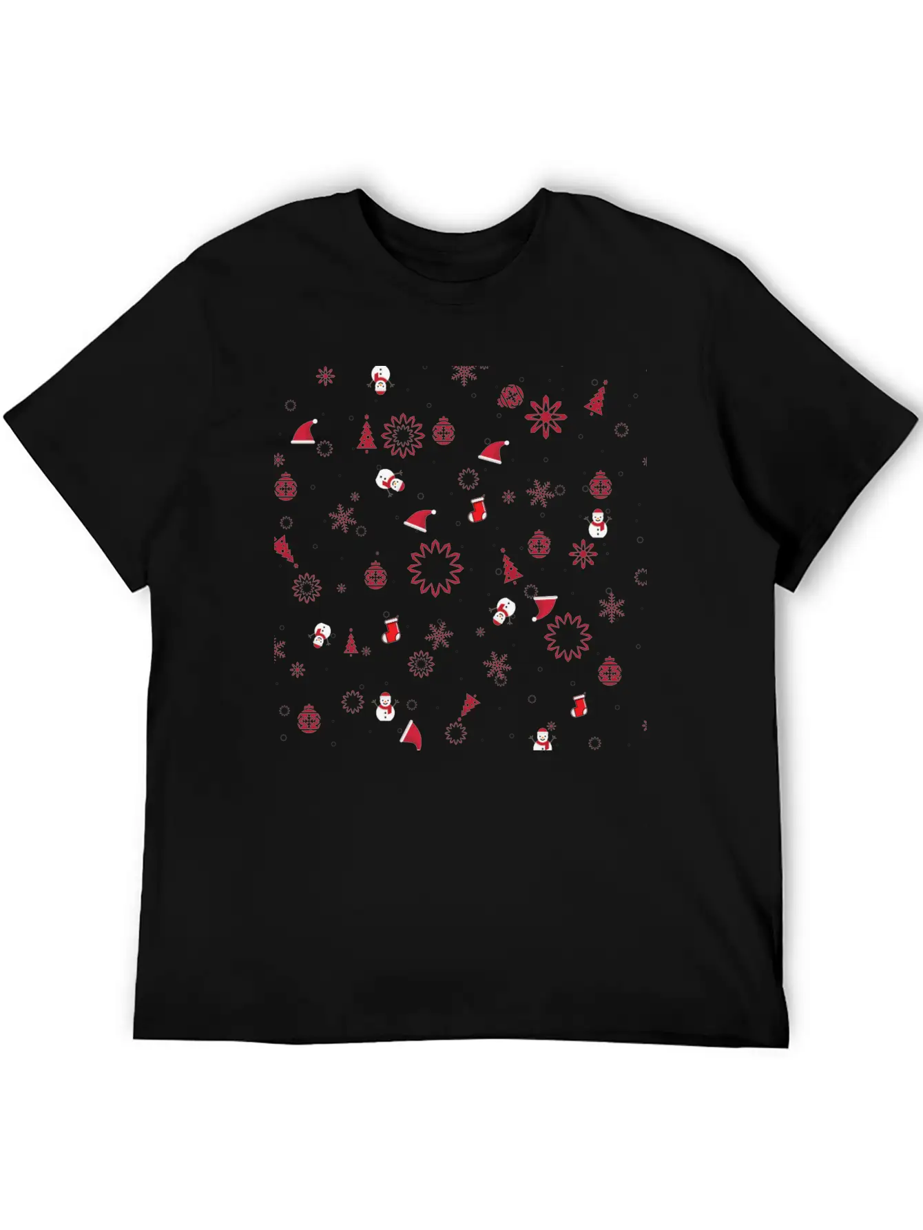 Christmas In Snow Timeless Short Sleeve Tee – Comfy And Minimalist Design
